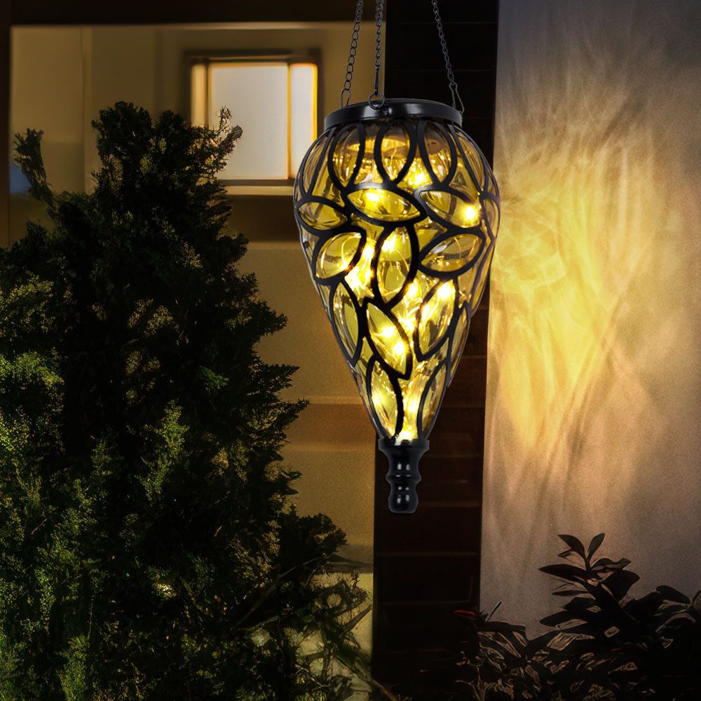Globo LED Solarleuchte, LED-Leuchtmittel fest verbaut, Warmweiß, Solarlampen für Außen hängend Gartendeko für draußen Hängeleuchte