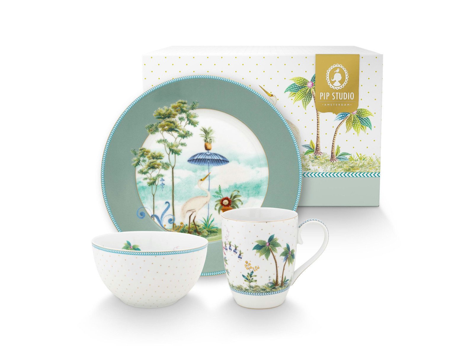 PiP Studio Frühstücks-Set Jolie Blue Frühstücksset Set3