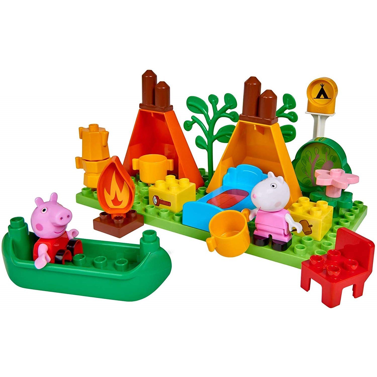 BIG Spielwelt 800057143 BIG-Bloxx PP Camping Set