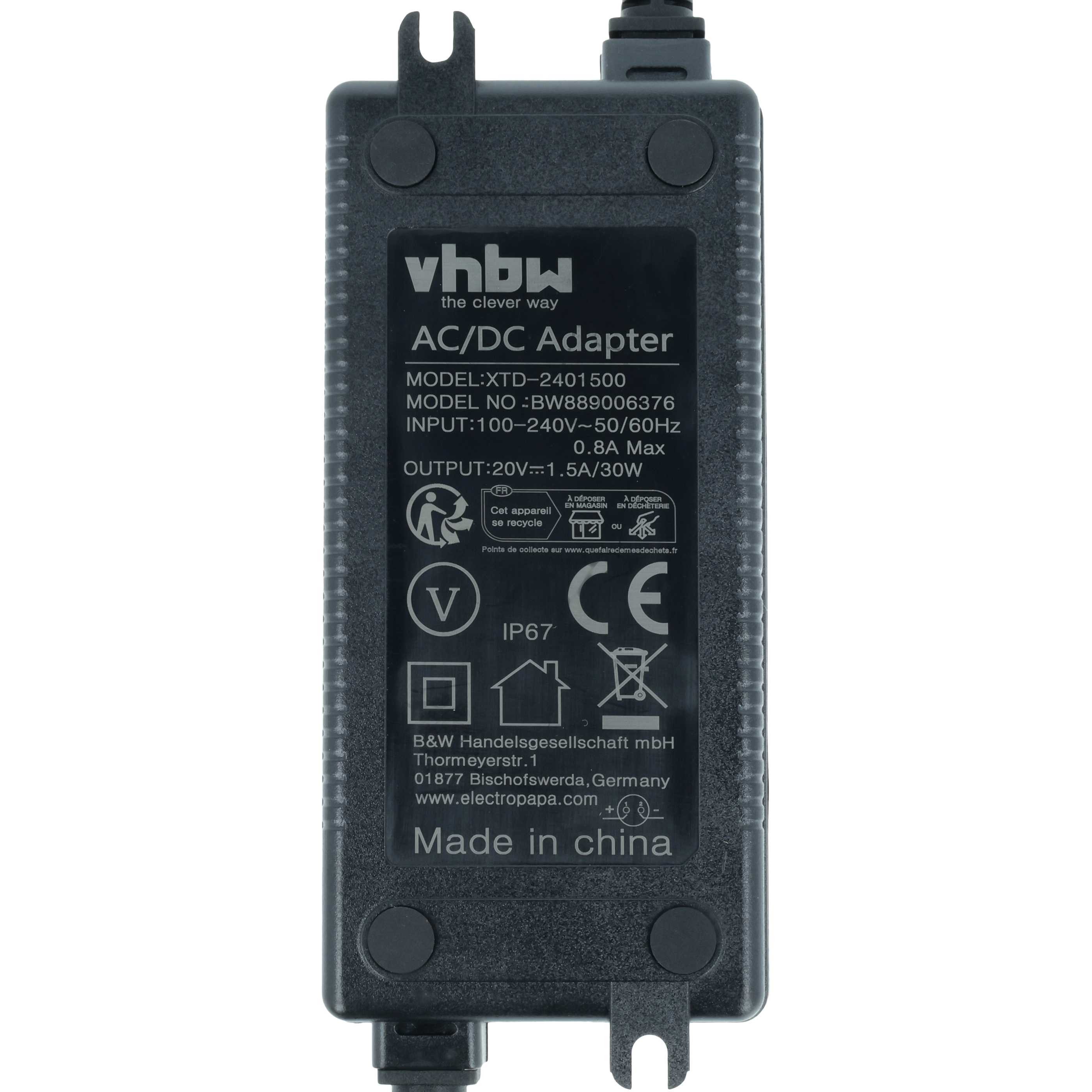 vhbw Netzteil passend für Worx Landroid WR167E, WR206, WR165E, WR148E, Netzteil – Bild 5 von 5