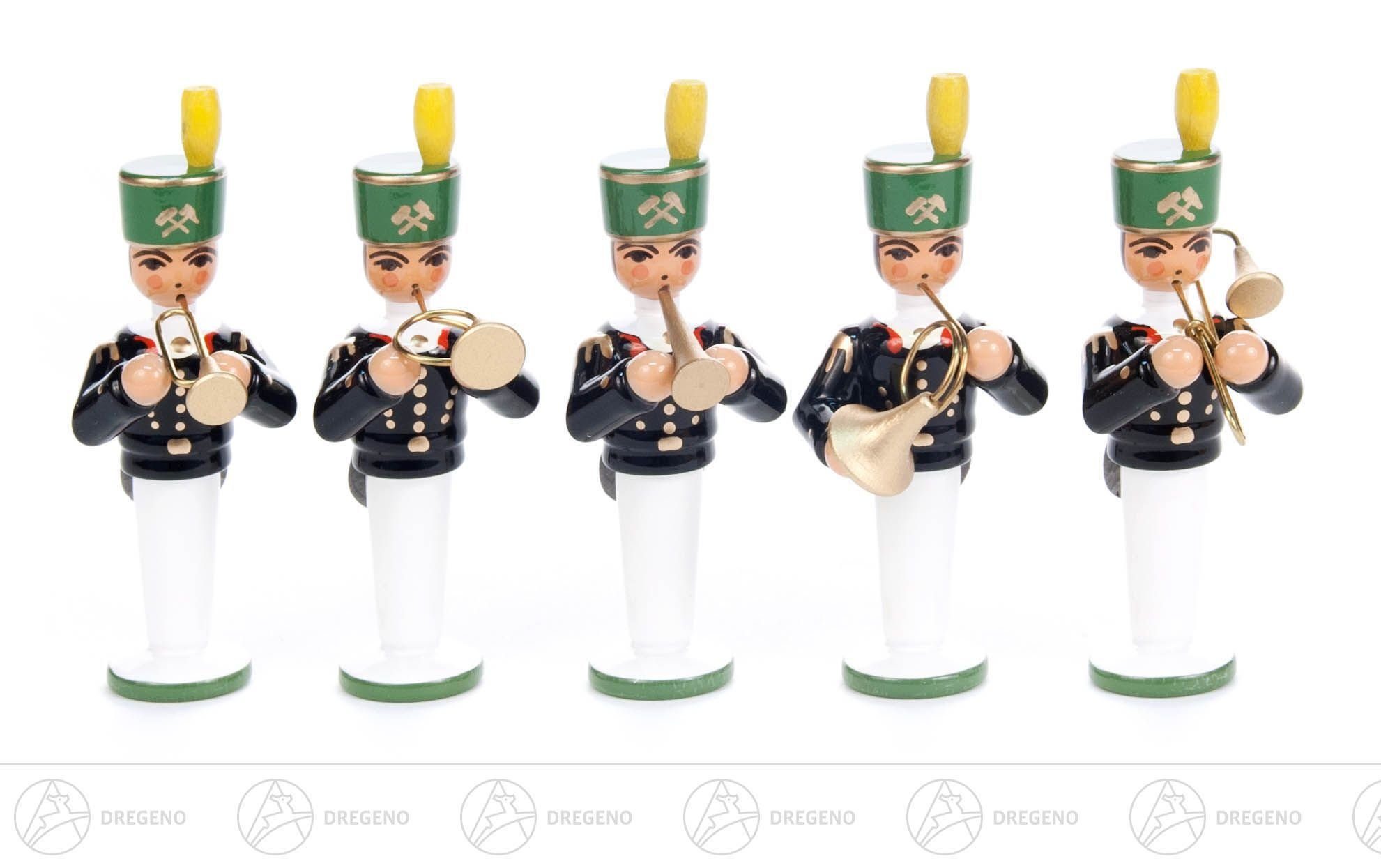 Dregeno Erzgebirge Weihnachtsfigur Miniatur Bergmannskapelle (5) Höhe ca 6,5 cm NEU