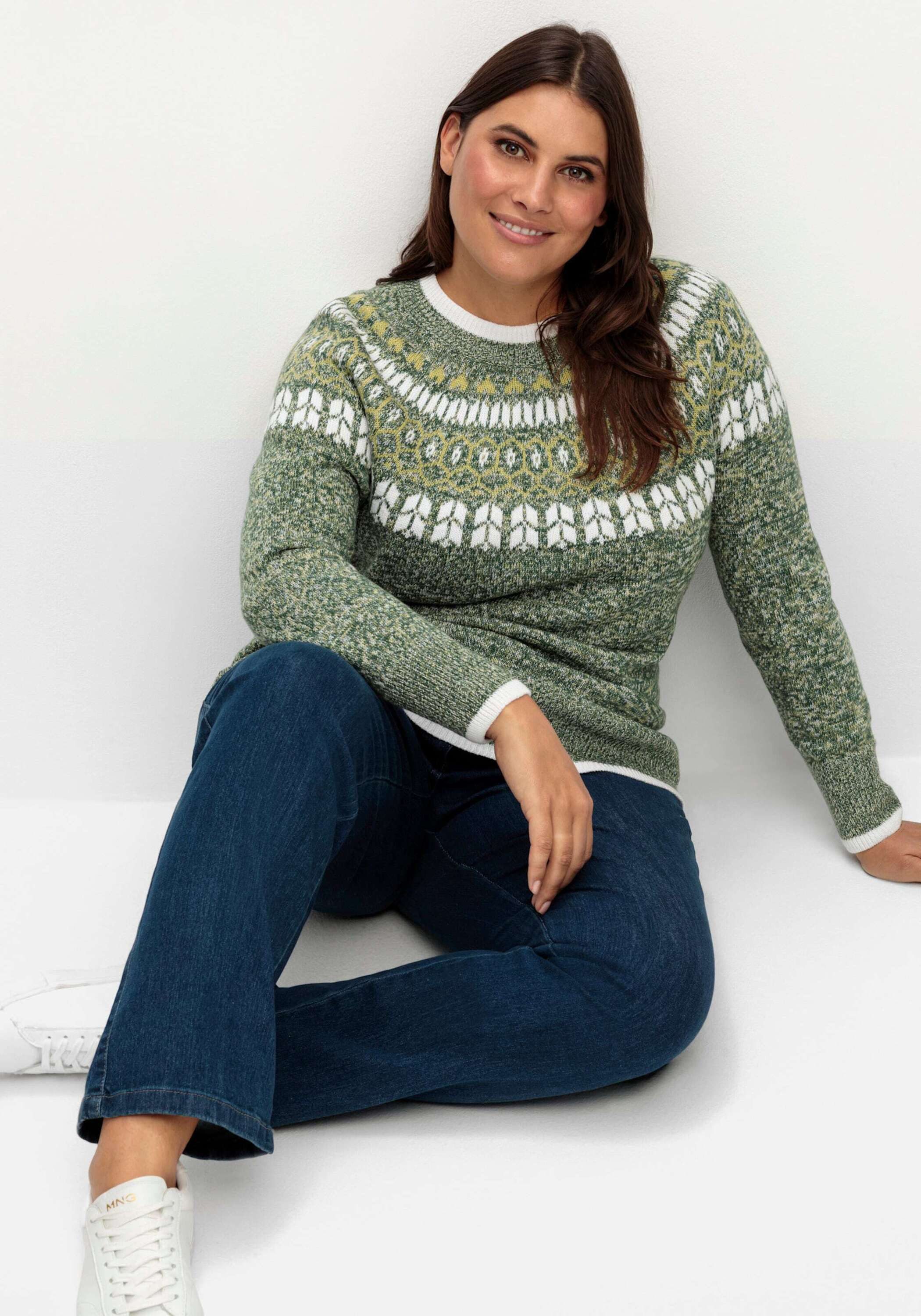 Witt Strickpullover Pullover Langarm Intarsien, Jersey günstig online kaufen