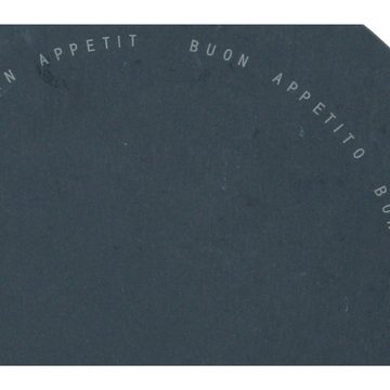 Platzset, Guten Appetit Untersetzer 32 cm schwarz, Räder, (1-St)