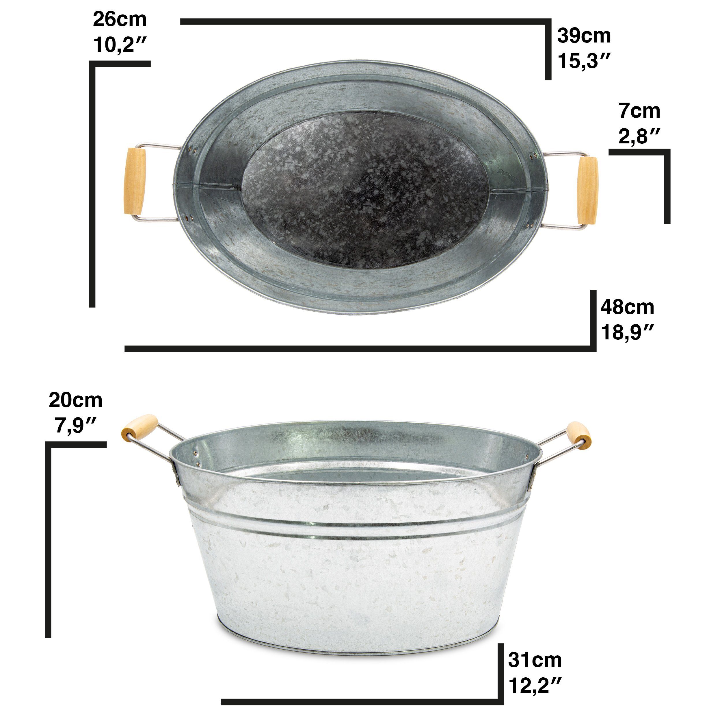 Blümelhuber Pflanzschale -Verzinkte Wanne/Schale (1 St)