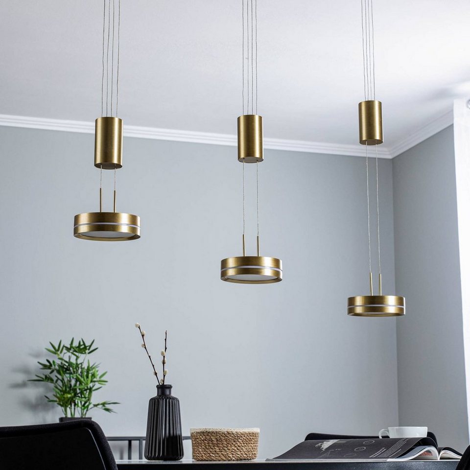 Lindby LED-Hängeleuchte Eilika, dimmbar, LED-Lampen, warmweiß, Modern