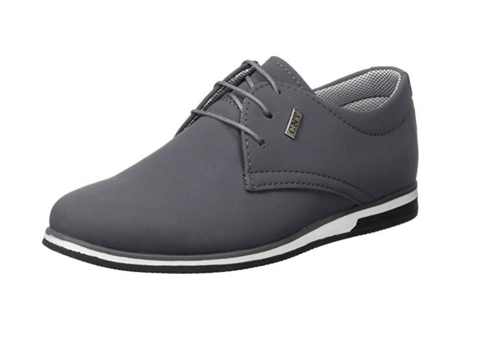 iKENNAS Herren Businessschuhe Freizeit Schnürschuh Langlaufschuhe