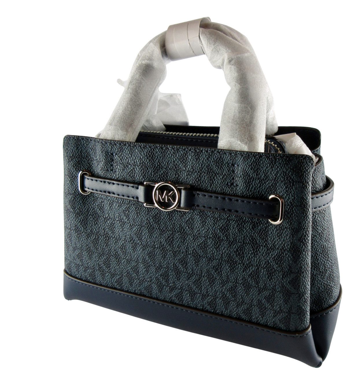MICHAEL KORS Handtasche Michael Kors Schultetasche Reed XS mini Satchel Blau LOGO 35F4S6RC0B