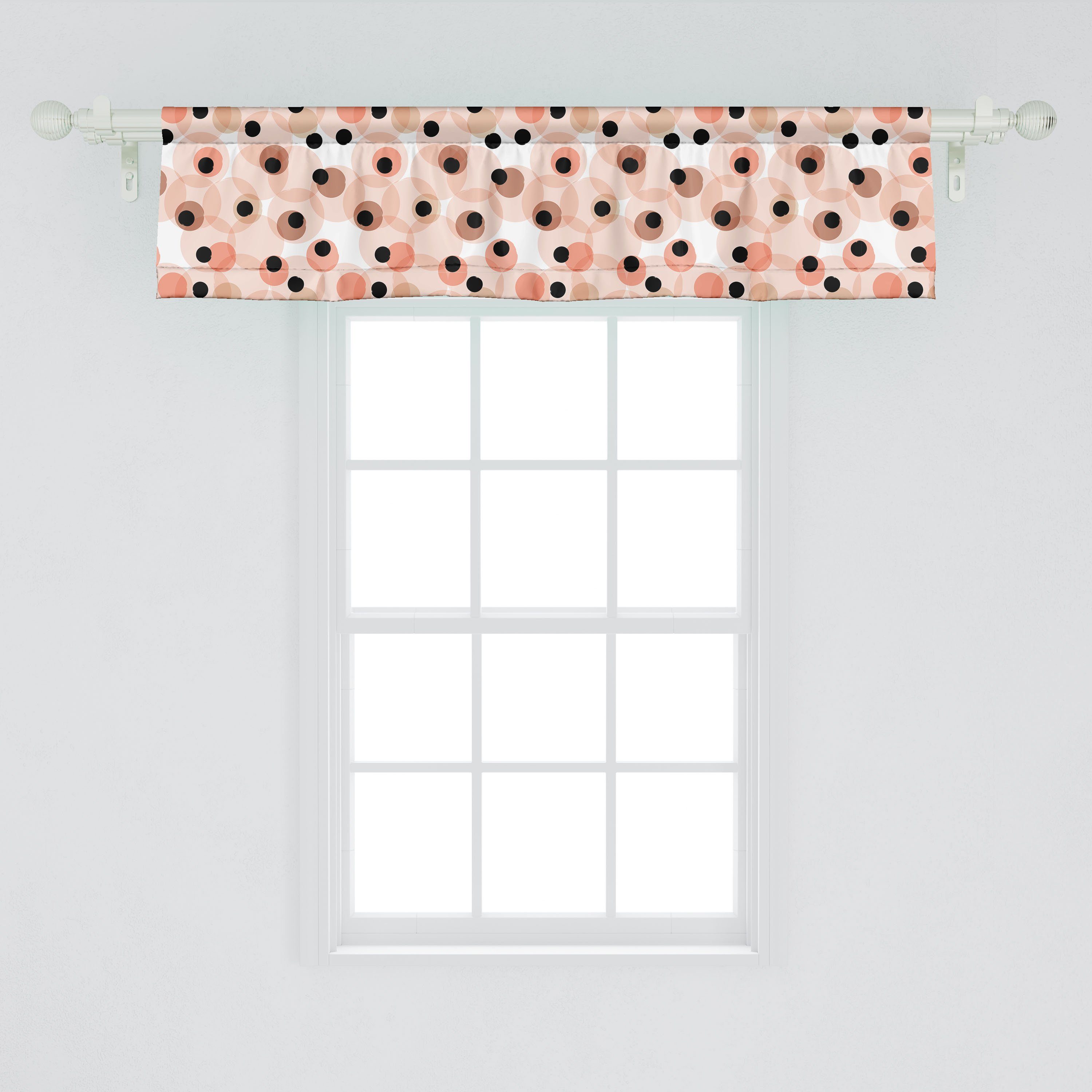 Scheibengardine Vorhang Volant Stangentasche, Formen für Rund Abstrakt Komplizierte Microfaser, Schlafzimmer Küche Dekor mit Abakuhaus