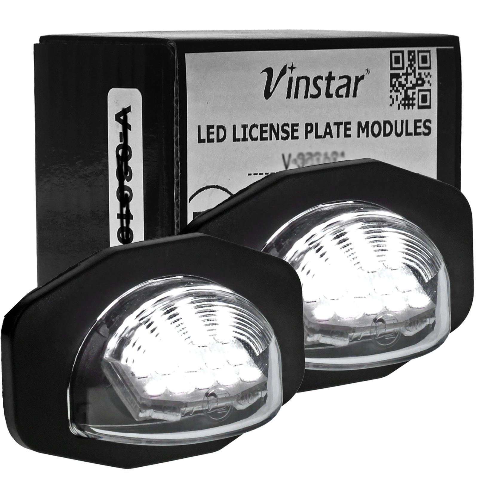 Vinstar KFZ-Ersatzleuchte LED Kennzeichenbeleuchtung E-geprüft für TOYOTA, kompatibel mit: TOYOTA Auris ab 2010 / Corolla ab 2007