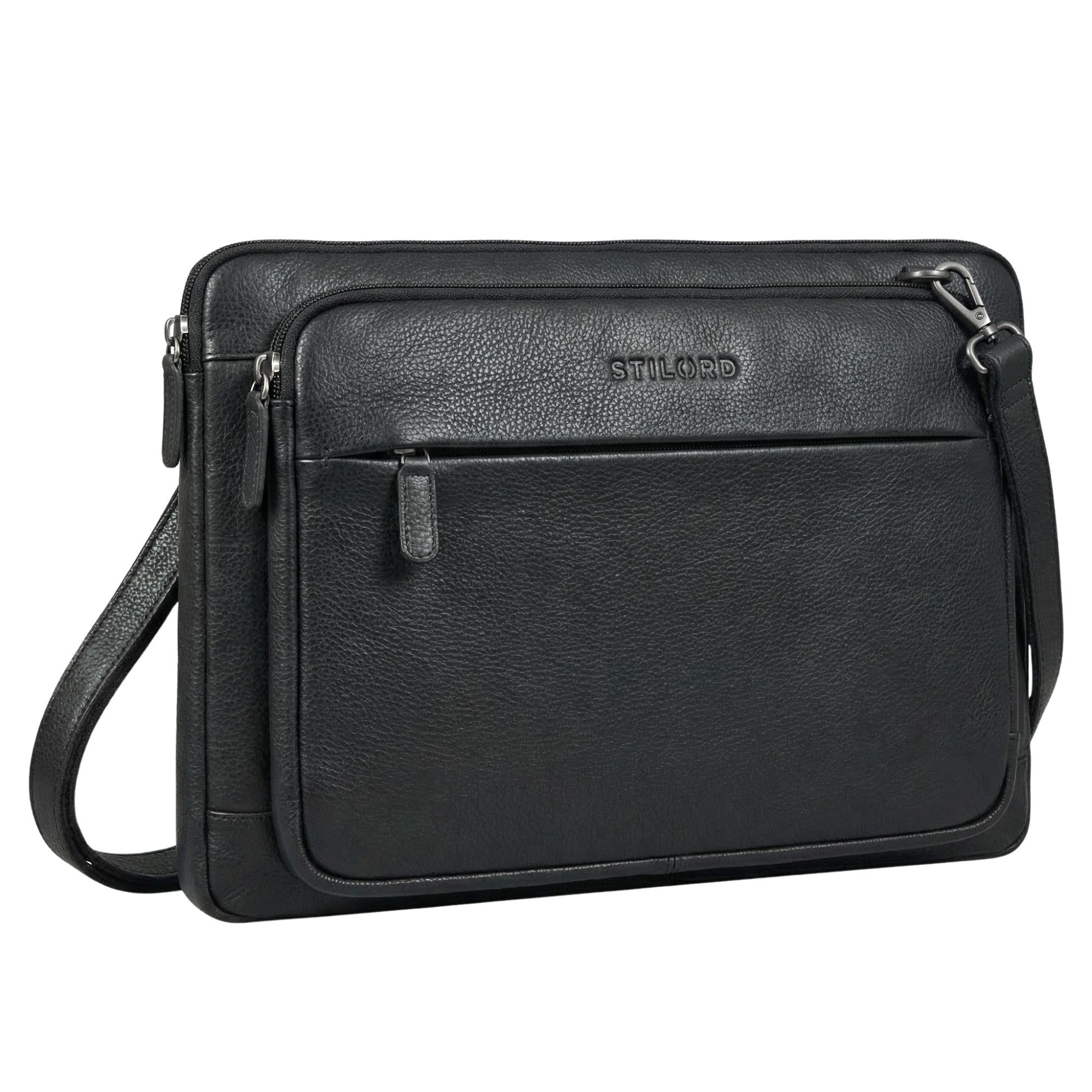 Laptoptasche "Clarity" Schmale Laptophülle 15 15.6 16 Zoll Leder Herren