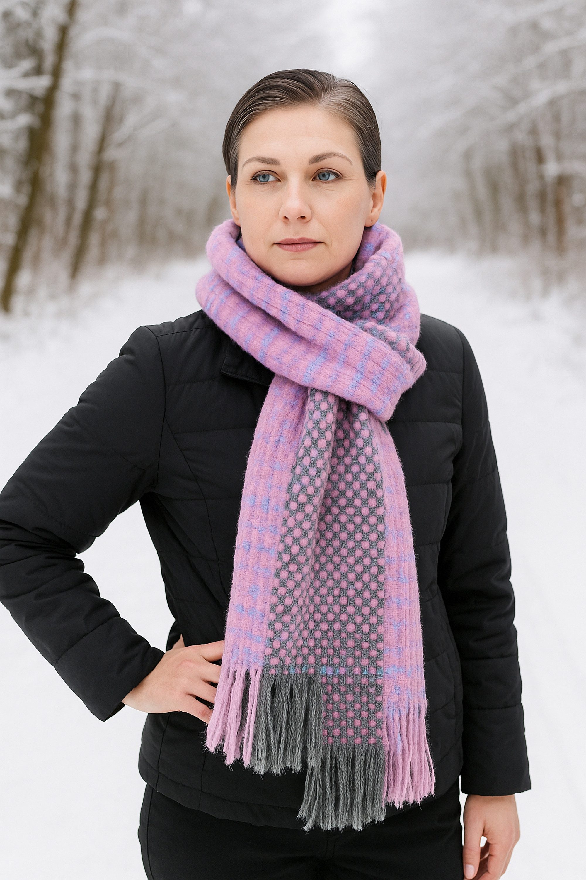 COLLEZIONE ALESSANDRO Strickschal Tscherpa, (1-St), Made in Italy, in modischen Farben