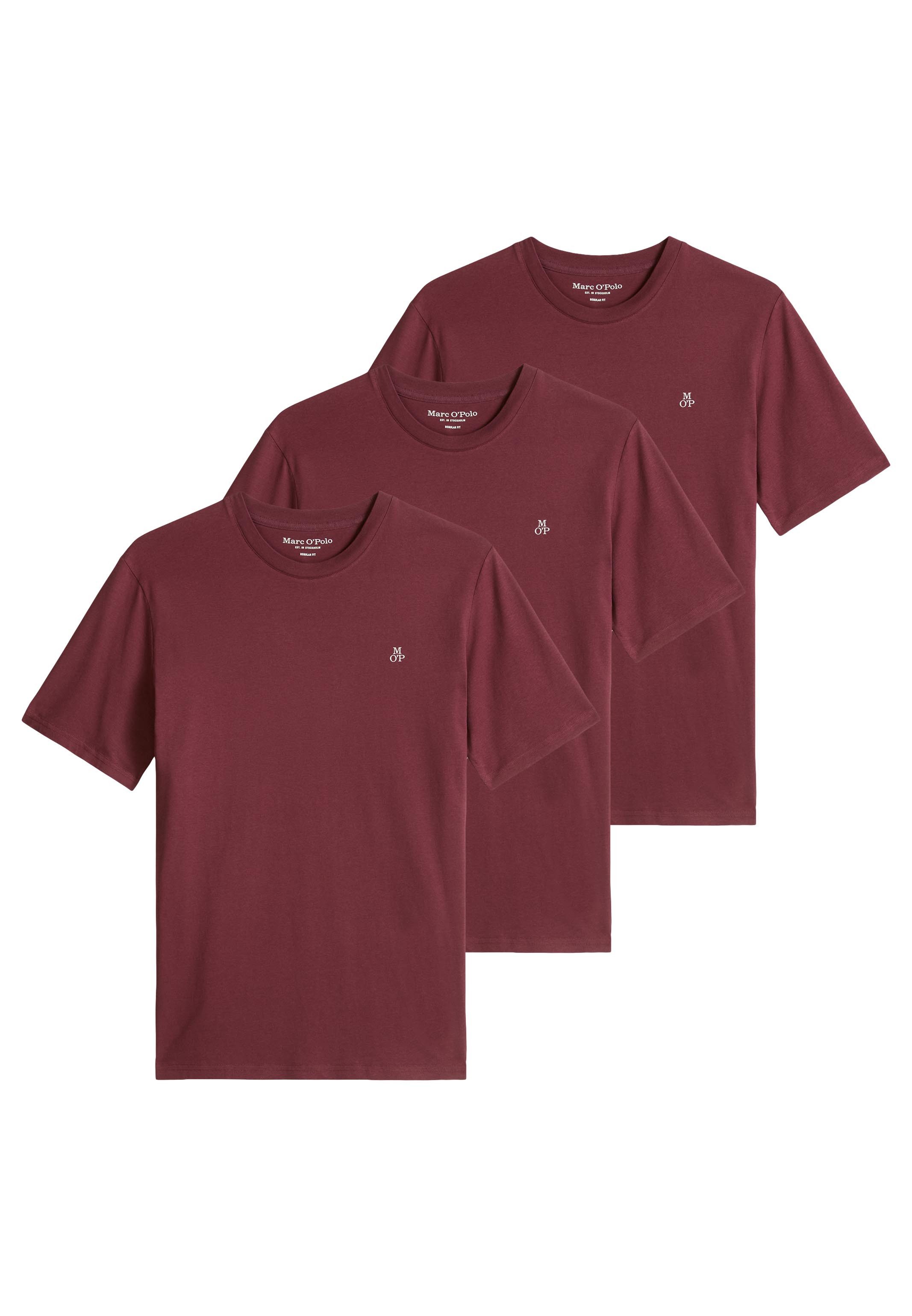 Marc O'Polo T-Shirt 3er Pack Kjer (Spar-Set, 3-tlg) T-Shirt - Baumwolle - Atmungsaktiv - Weiche Baumwolle