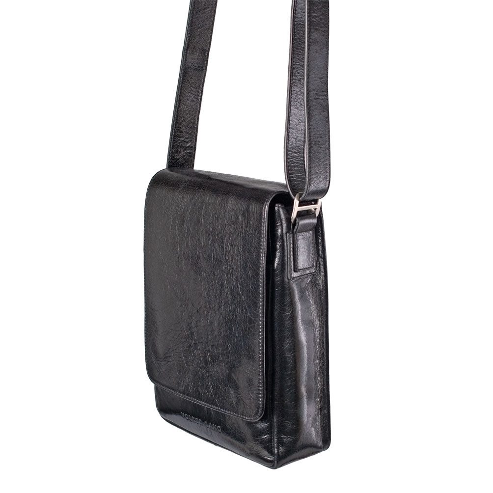 VOLKER LANG Umhängetasche ROBIN, UZ8  Kleine Handtasche aus Leder für Damen & Herren