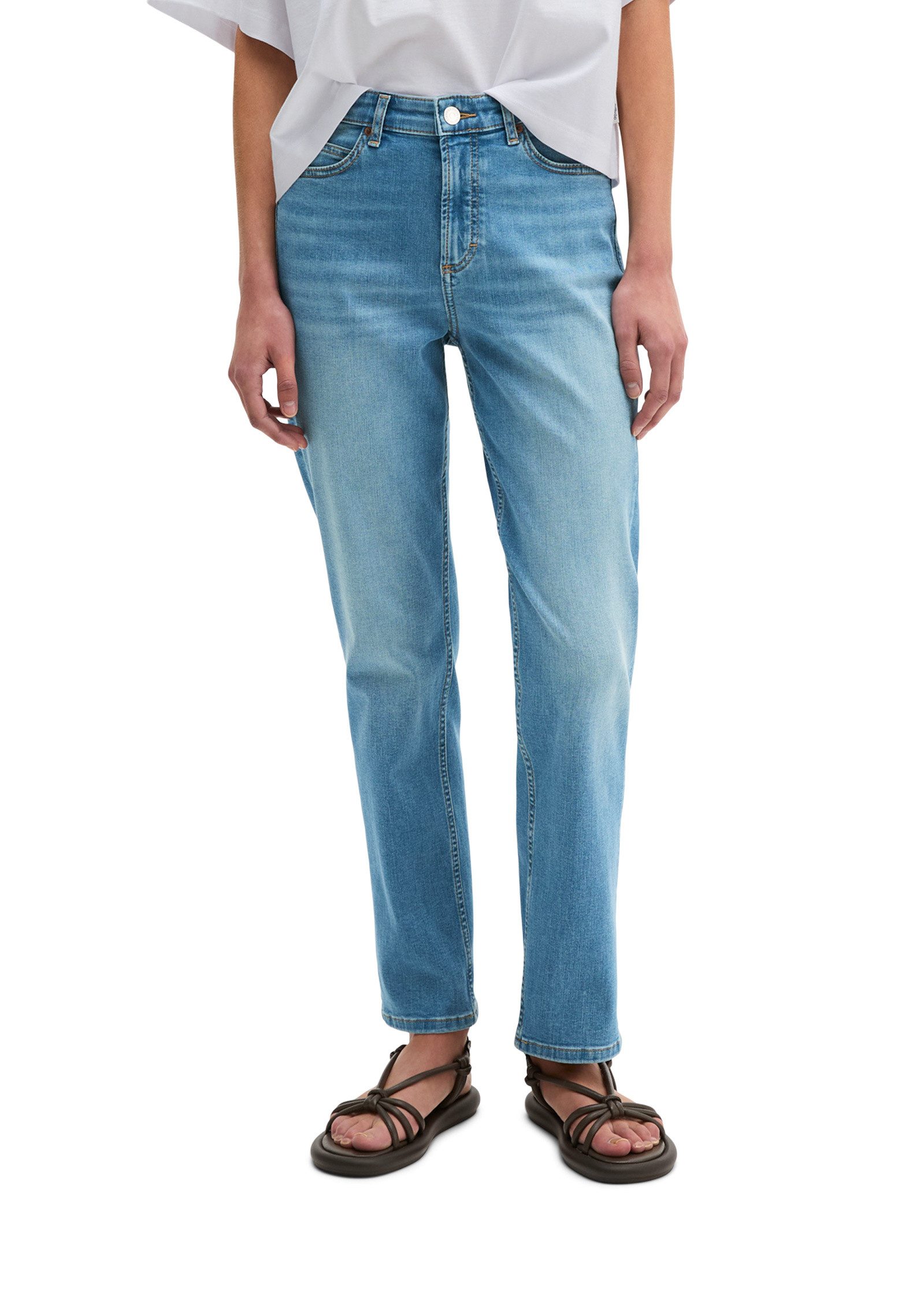 Regular-fit-Jeans aus leichtem Stretch-Denim