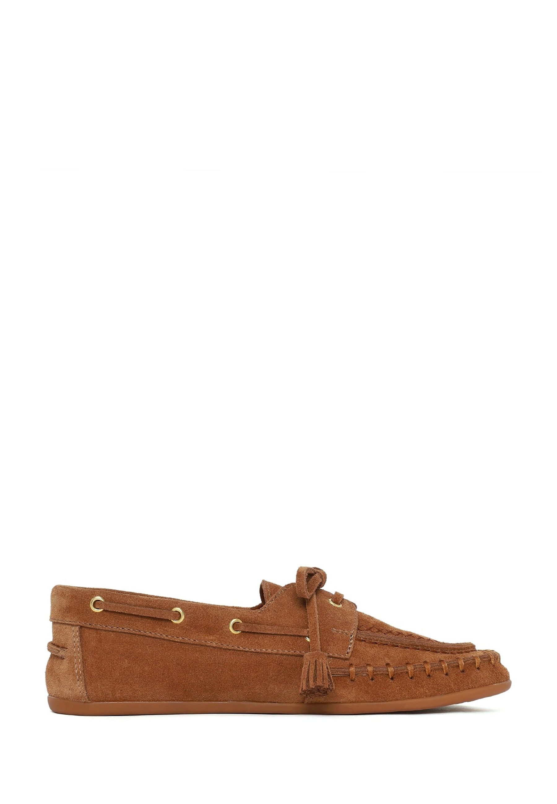 Derimod Loafer aus Veloursleder Loafer Echtes Leder, Slip-On-Stil, Textilfutter, TPU-Sohle