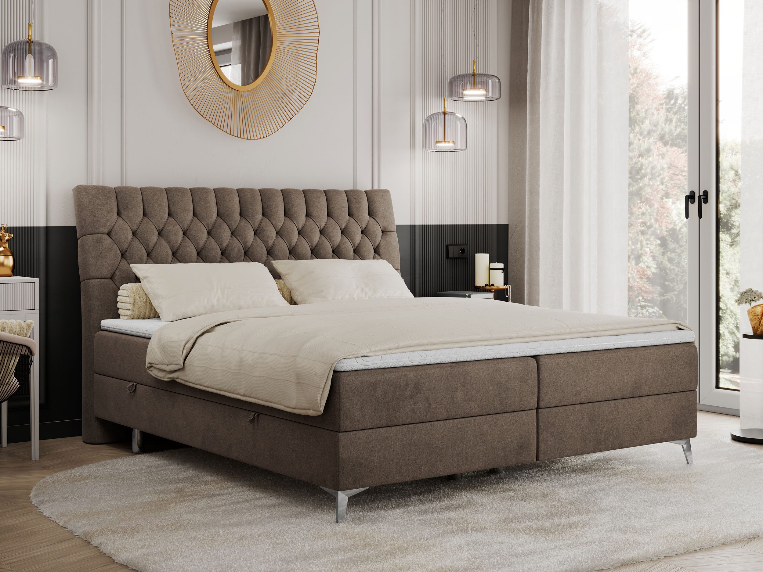 MKS MÖBEL Boxspringbett MILEN (Set, Packung, günstig online kaufen