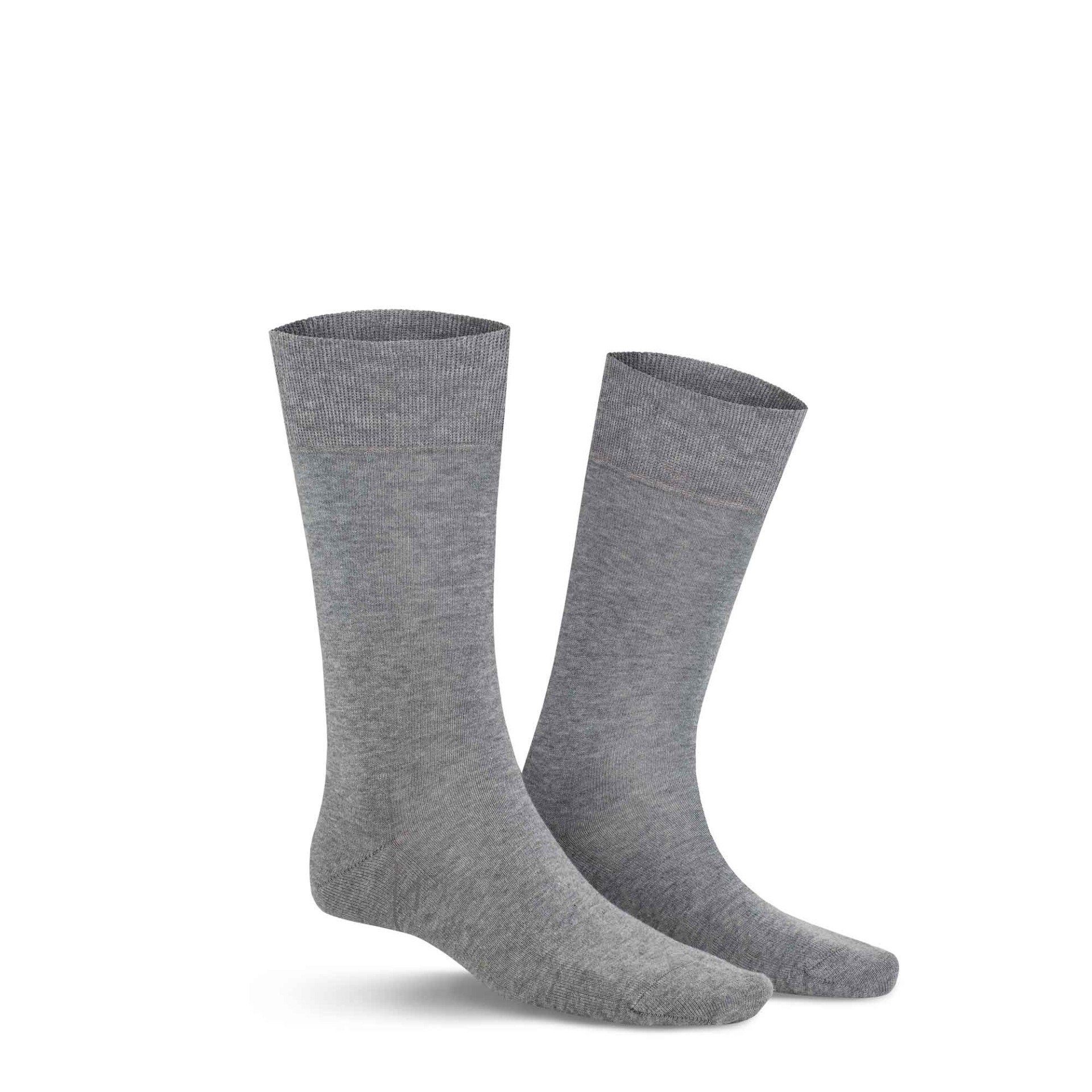 KUNERT Basicsocken FRESH UP (1-Paar) Herren Socken feuchtigkeitsregulierend Silver-mel. 8110