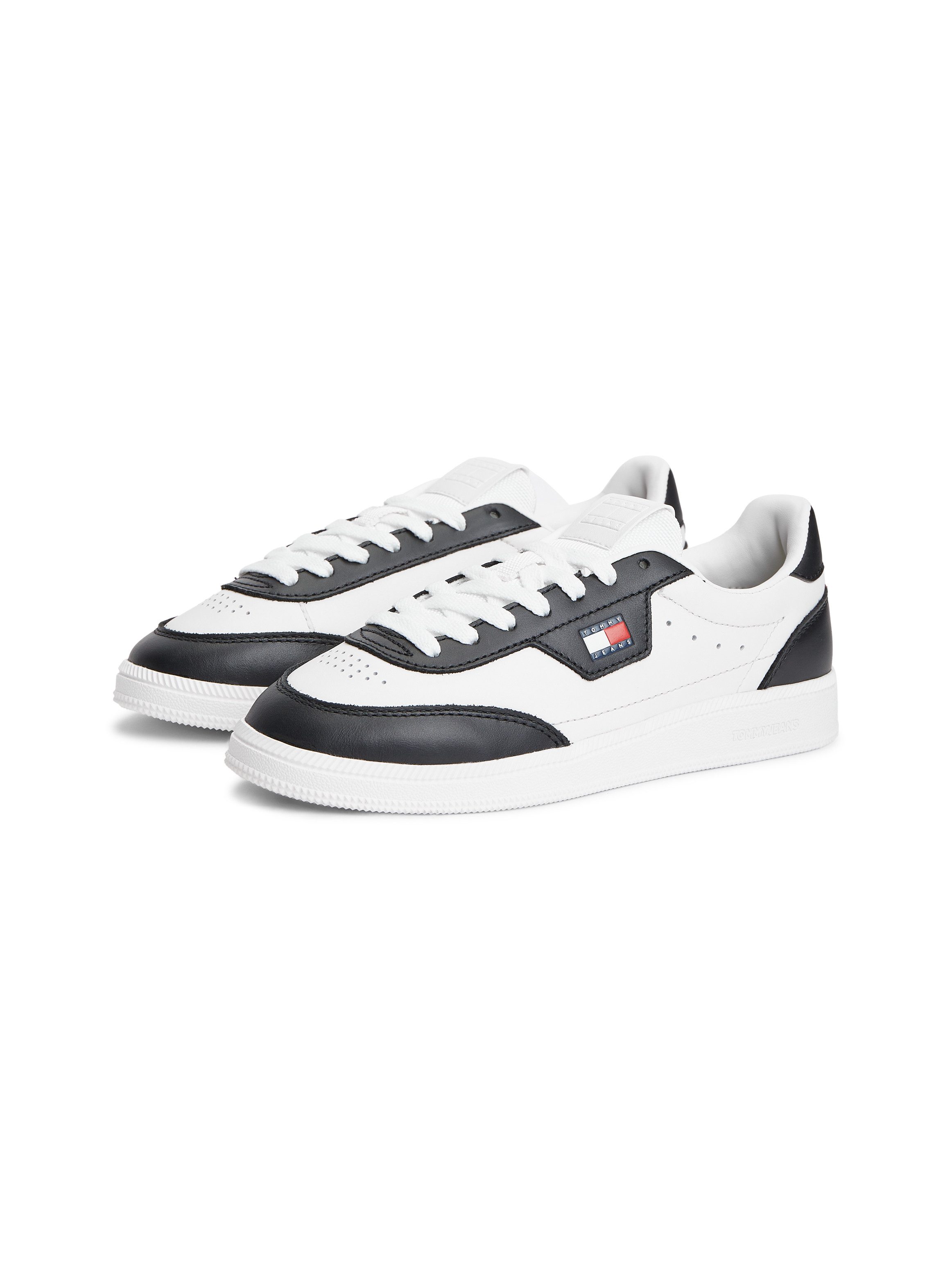 Tommy Jeans THE GREENWICH EDGE LTR Plateausneaker Freizeitschuh, Halbschuh, Schnürschuh mit Schaftrand-Polsterung