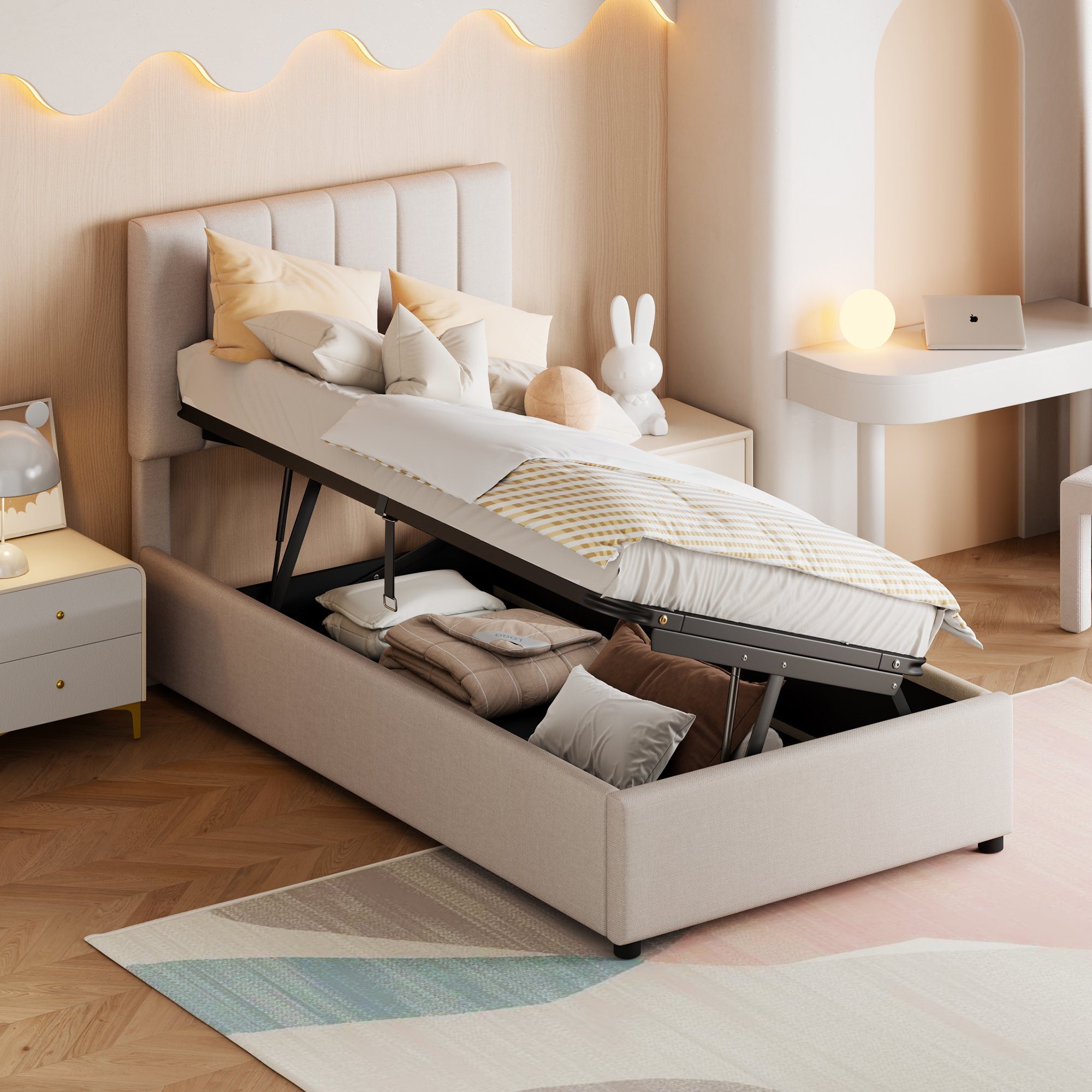 HAUSS SPOLE Polsterbett 90x200 cm mit günstig online kaufen