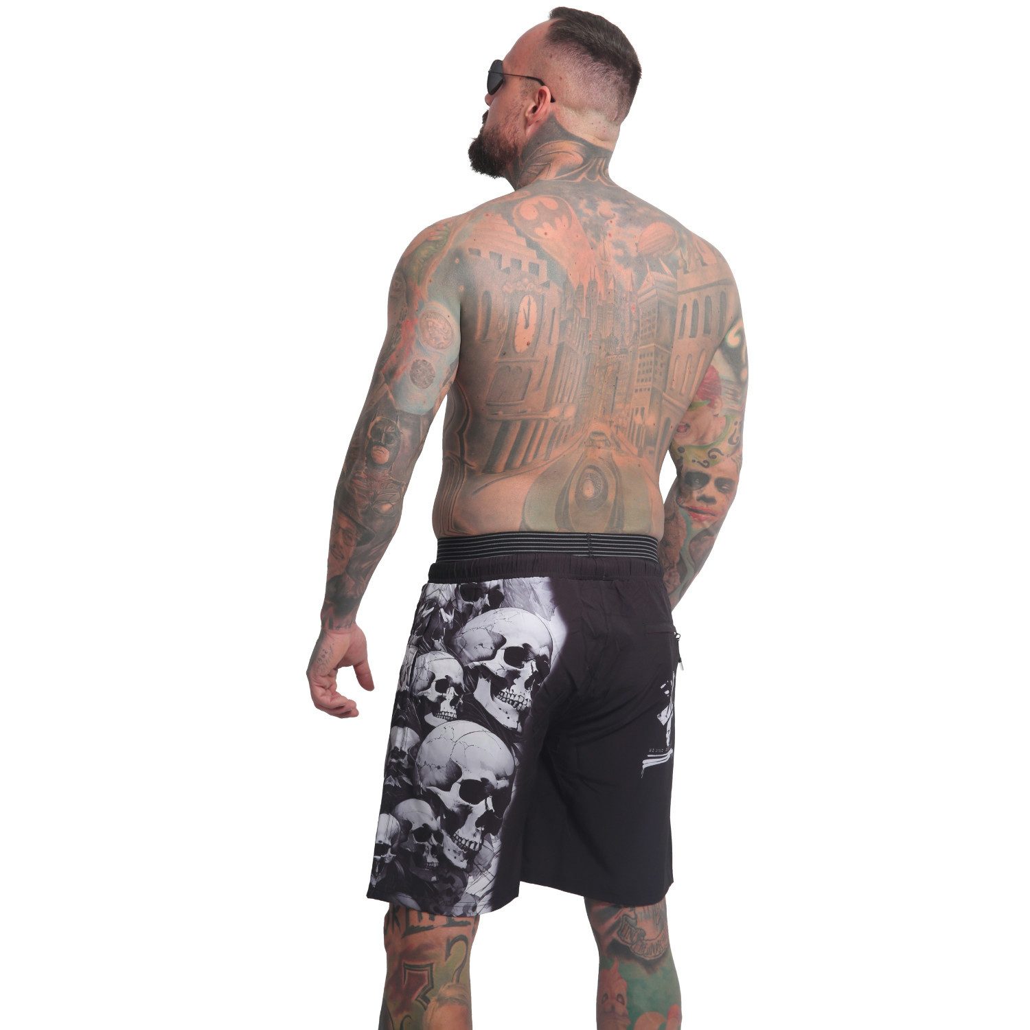 YAKUZA Boardshorts Skull Awakening mit Doppelbund