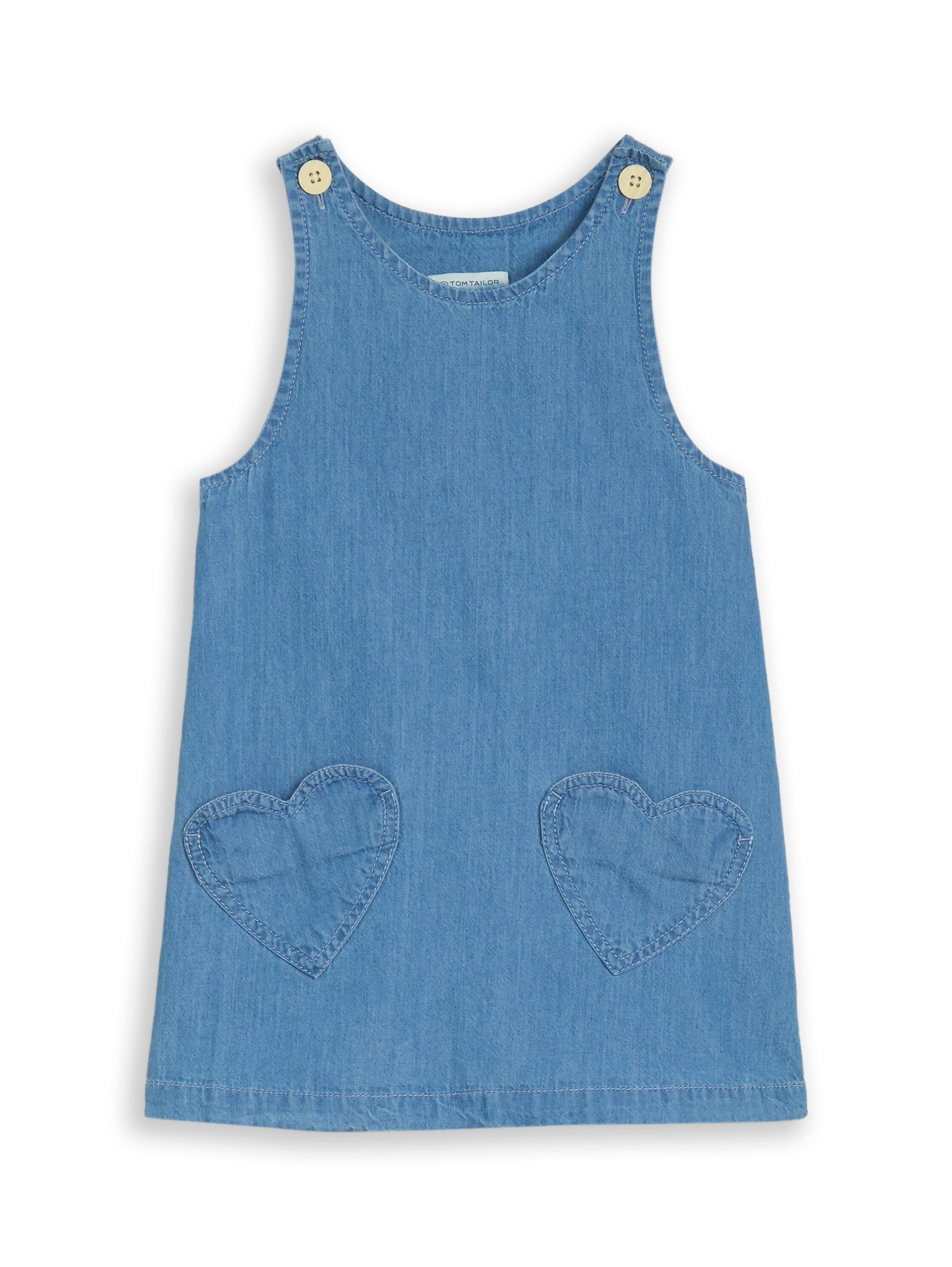 TOM TAILOR A-Linien-Kleid mit Herzchen Taschen