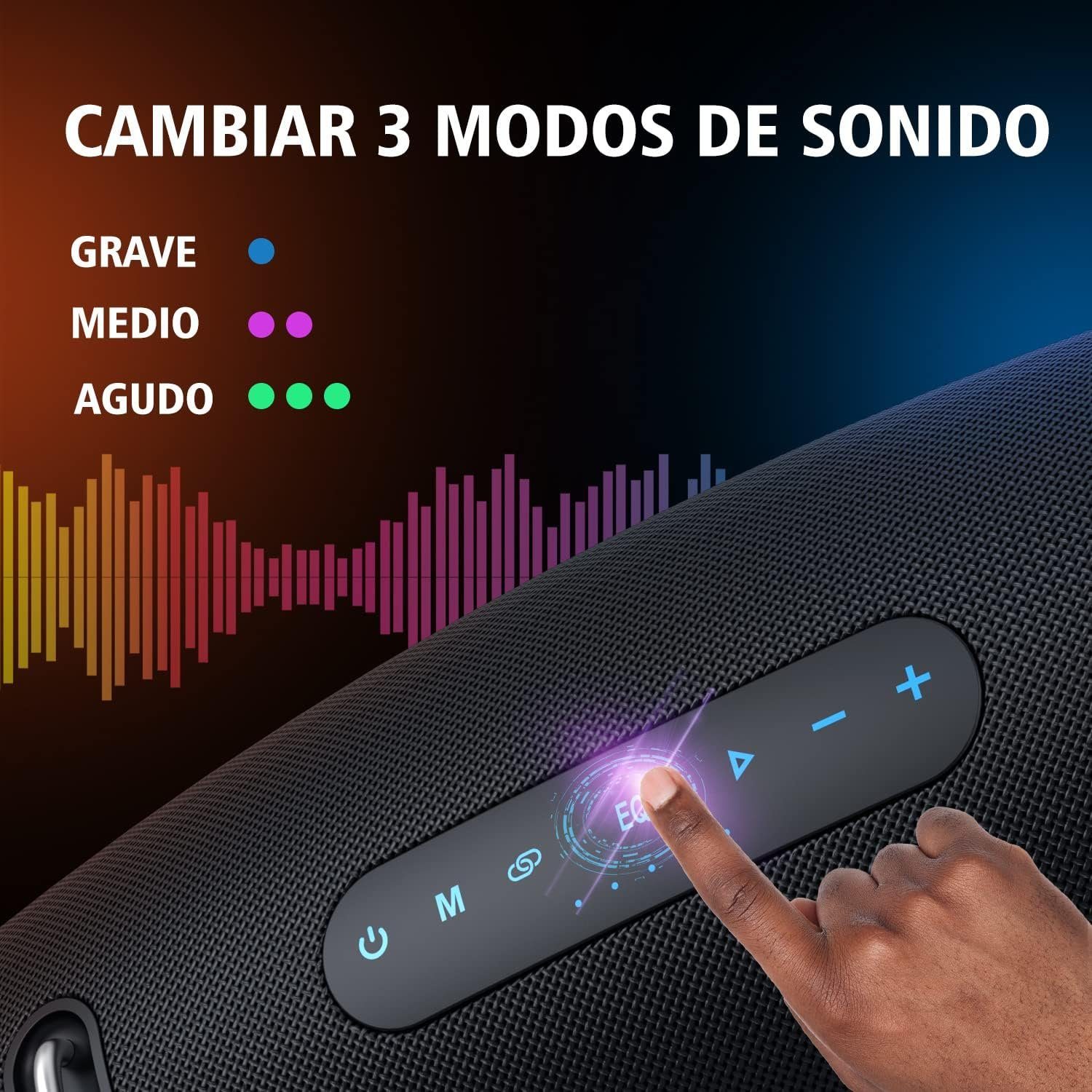 Box, Bluetooth Stereo W, Lautsprecher Technologie,Stereo ZEALOT Wasserdicht) (Bluetooth, 60 BassUp Laut,EQ,IPX6