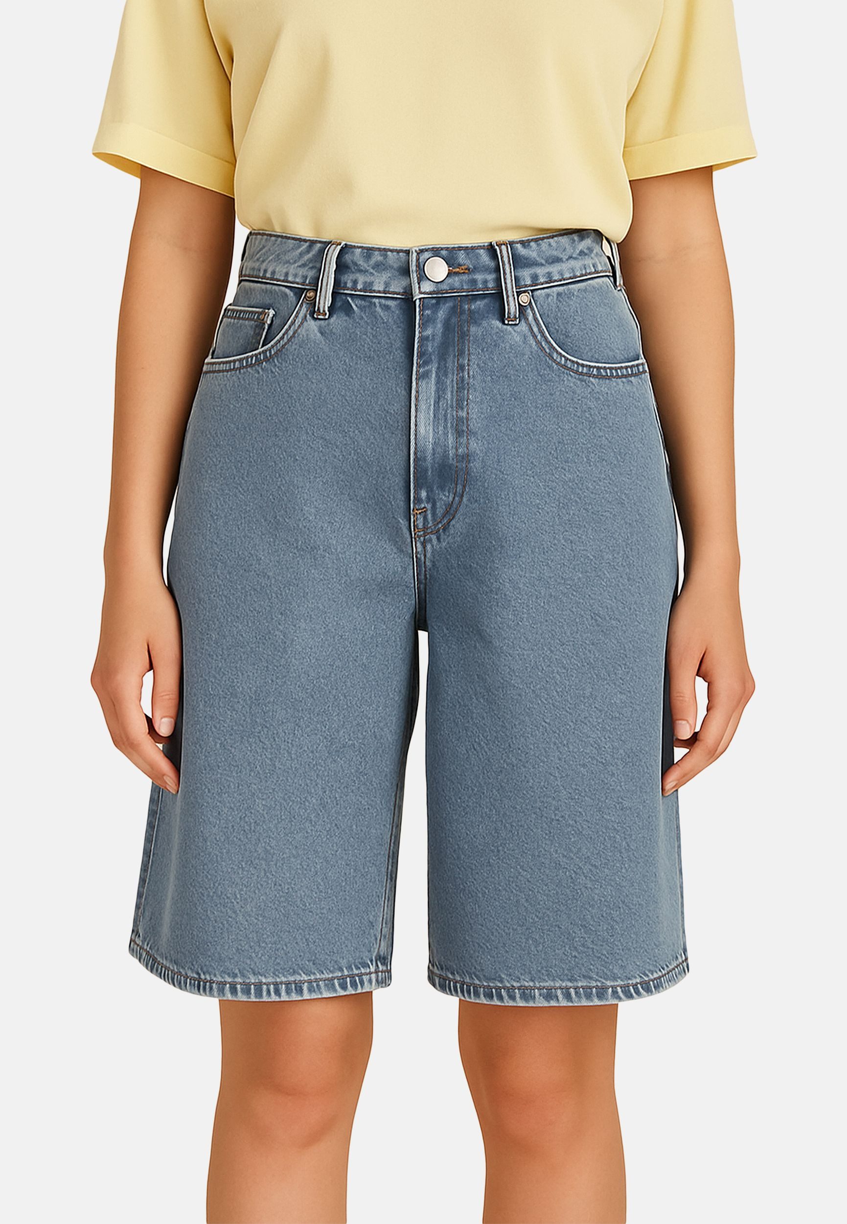 SUBLEVEL Jeansshorts Weites Bein mit lockerer günstig online kaufen