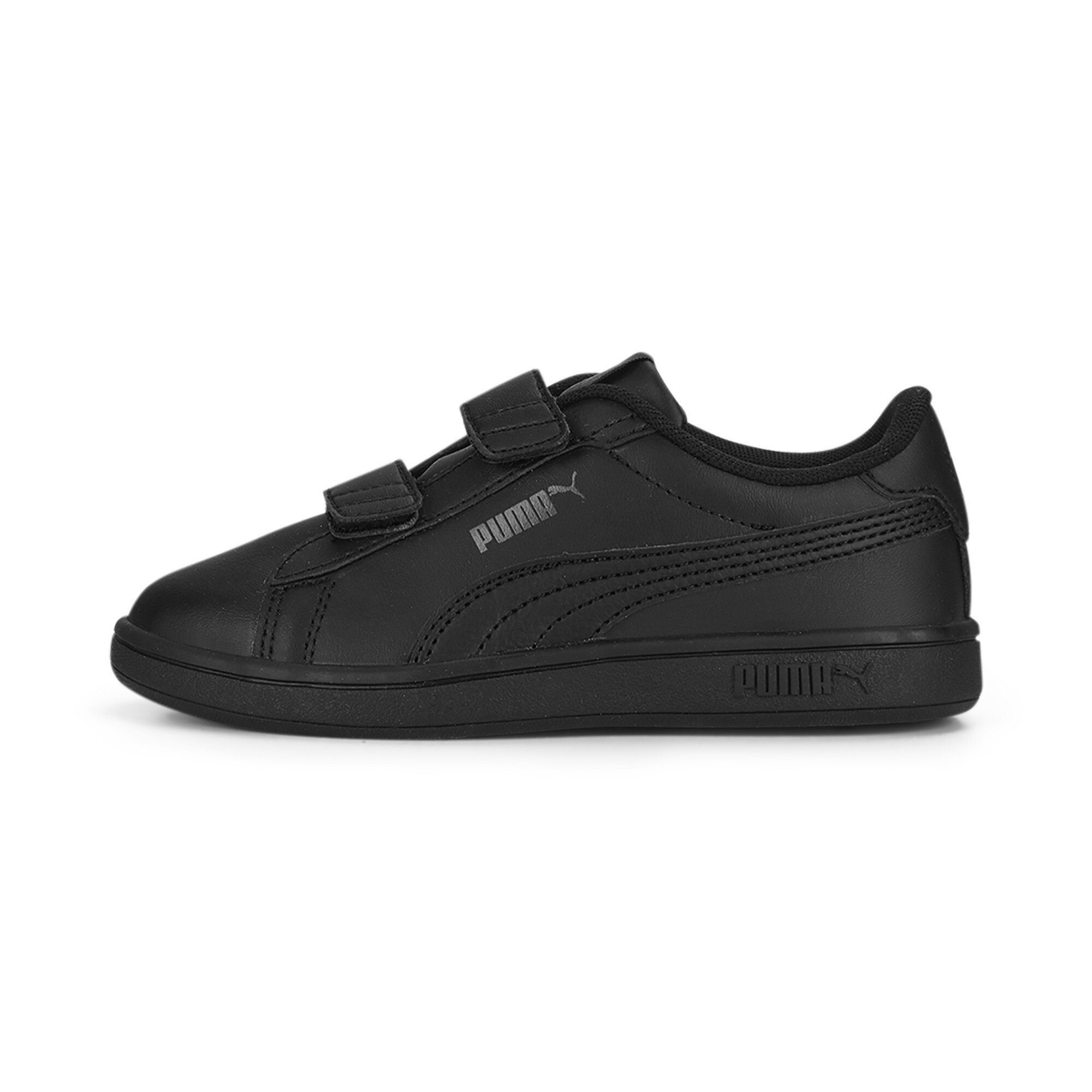 Smash 3.0 Gray Shadow Leather PUMA Sneakers Sneaker Black