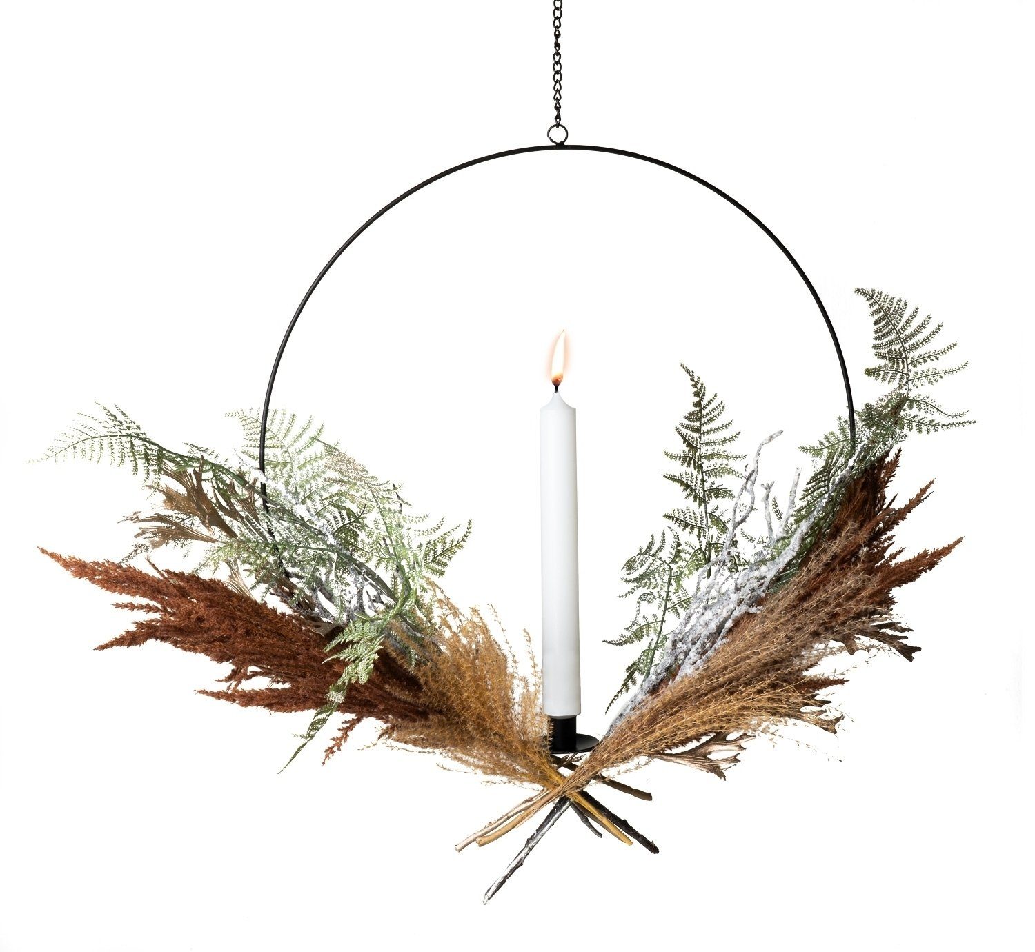 BOLTZE GRUPPE GmbH Kerzenhalter Ring mit Kerzenhalter RUMBA, Schwarz, Ø 50 günstig online kaufen