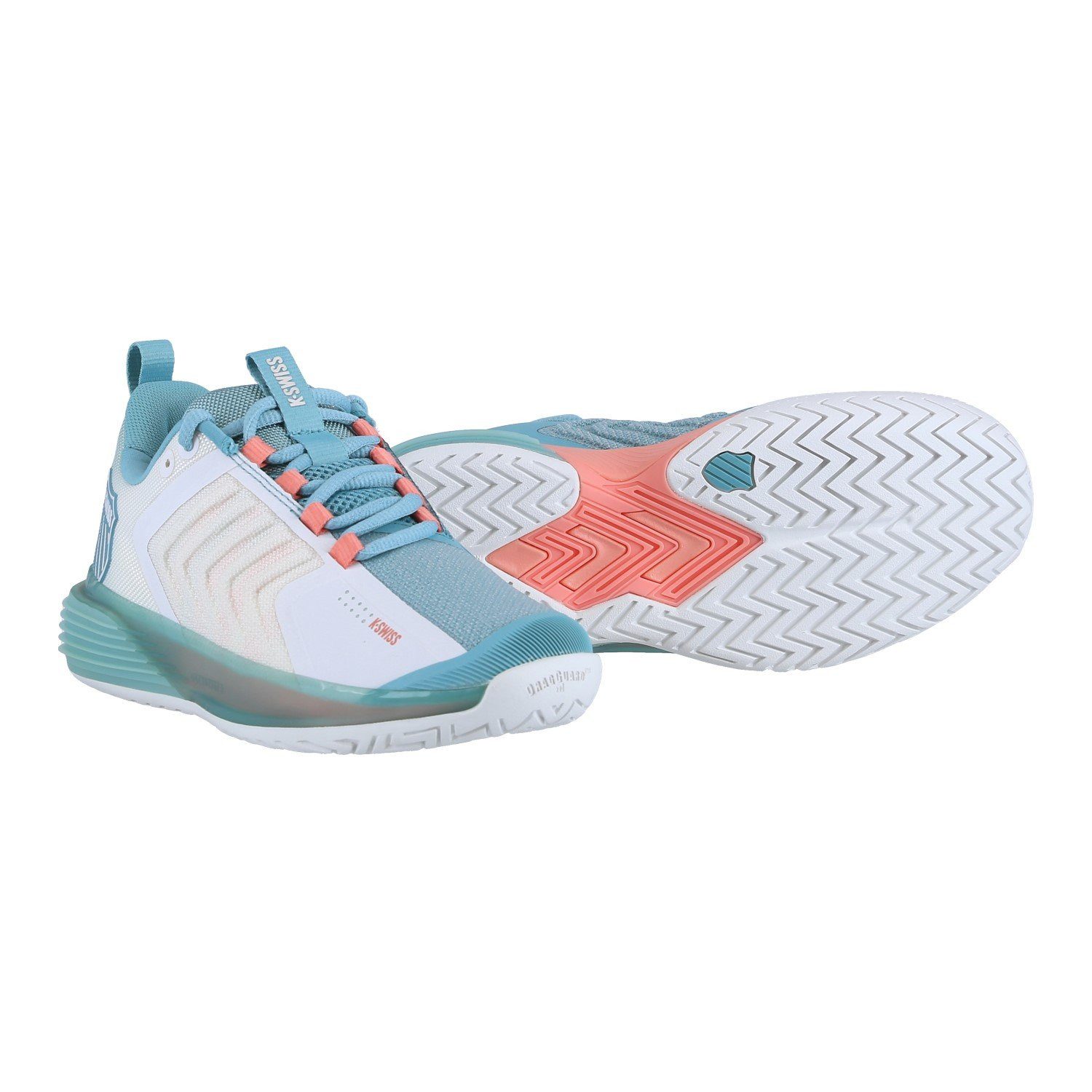 K-Swiss Performance Ultrashot 3 Allcourt weiss/türkis Damen Tennisschuh
