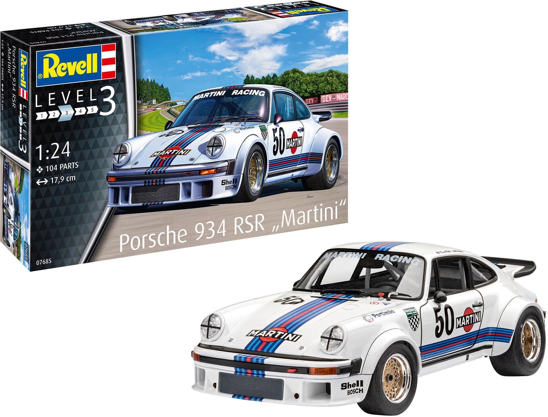Revell® Modellbausatz Porsche 934 RSR "Martini", Maßstab 1:24, Made in Europe