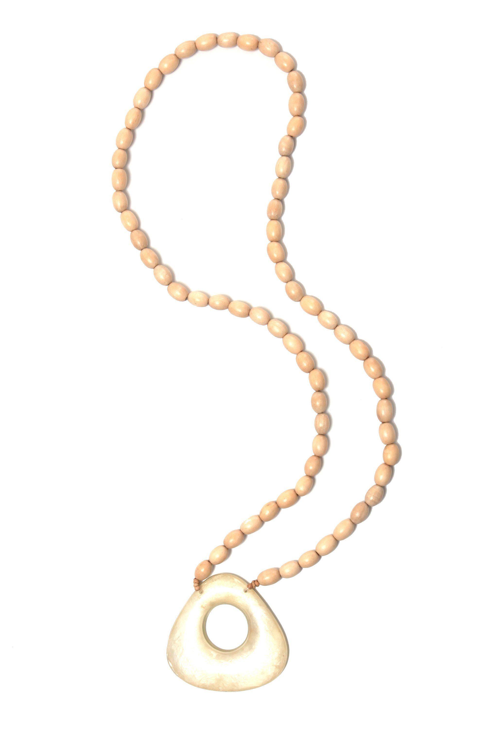 COLLEZIONE ALESSANDRO Lange Kette Rose, mit Muschelanhänger