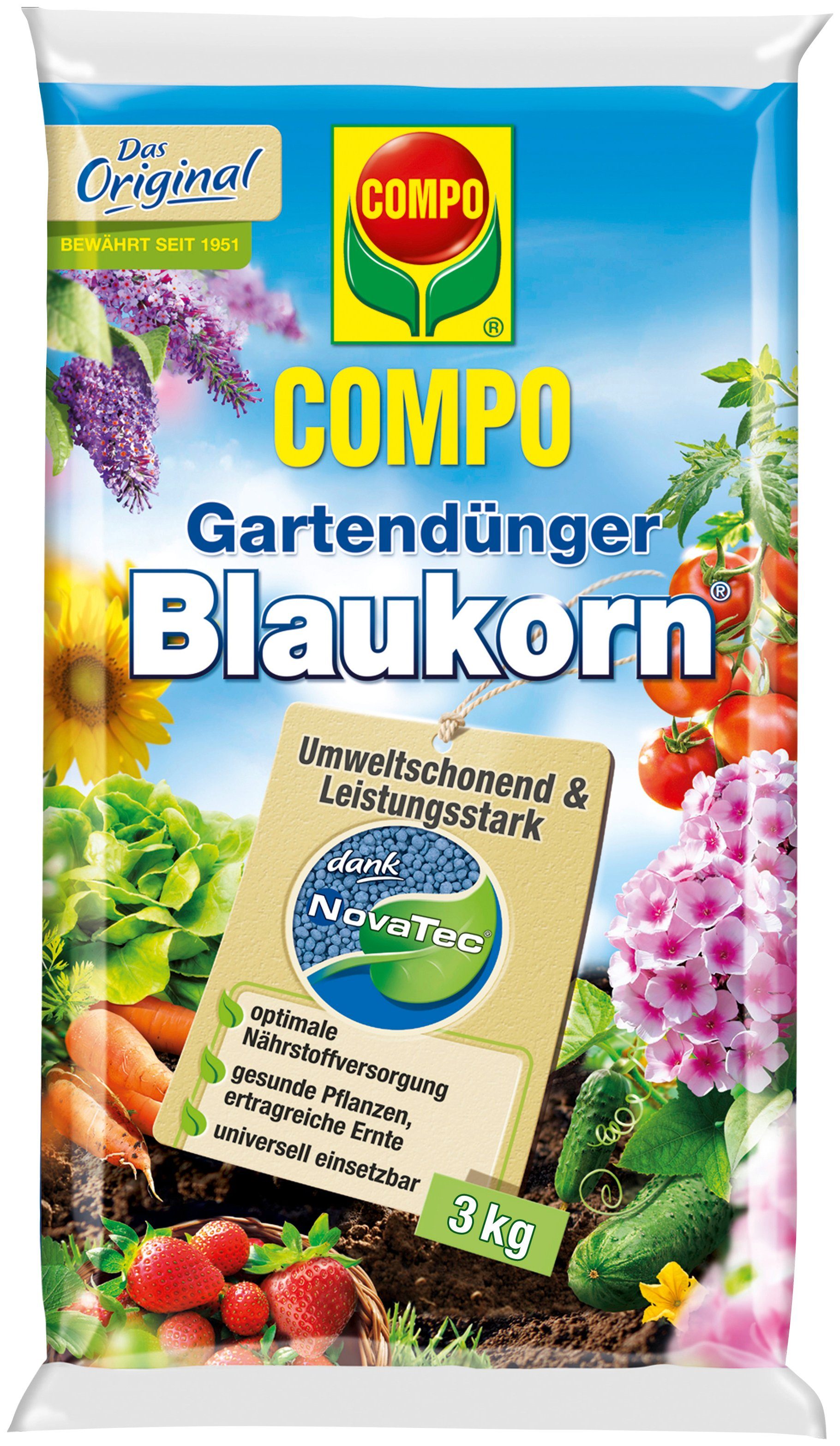 Compo Blaudünger Blaukorn® Novatec®, 3 kg
