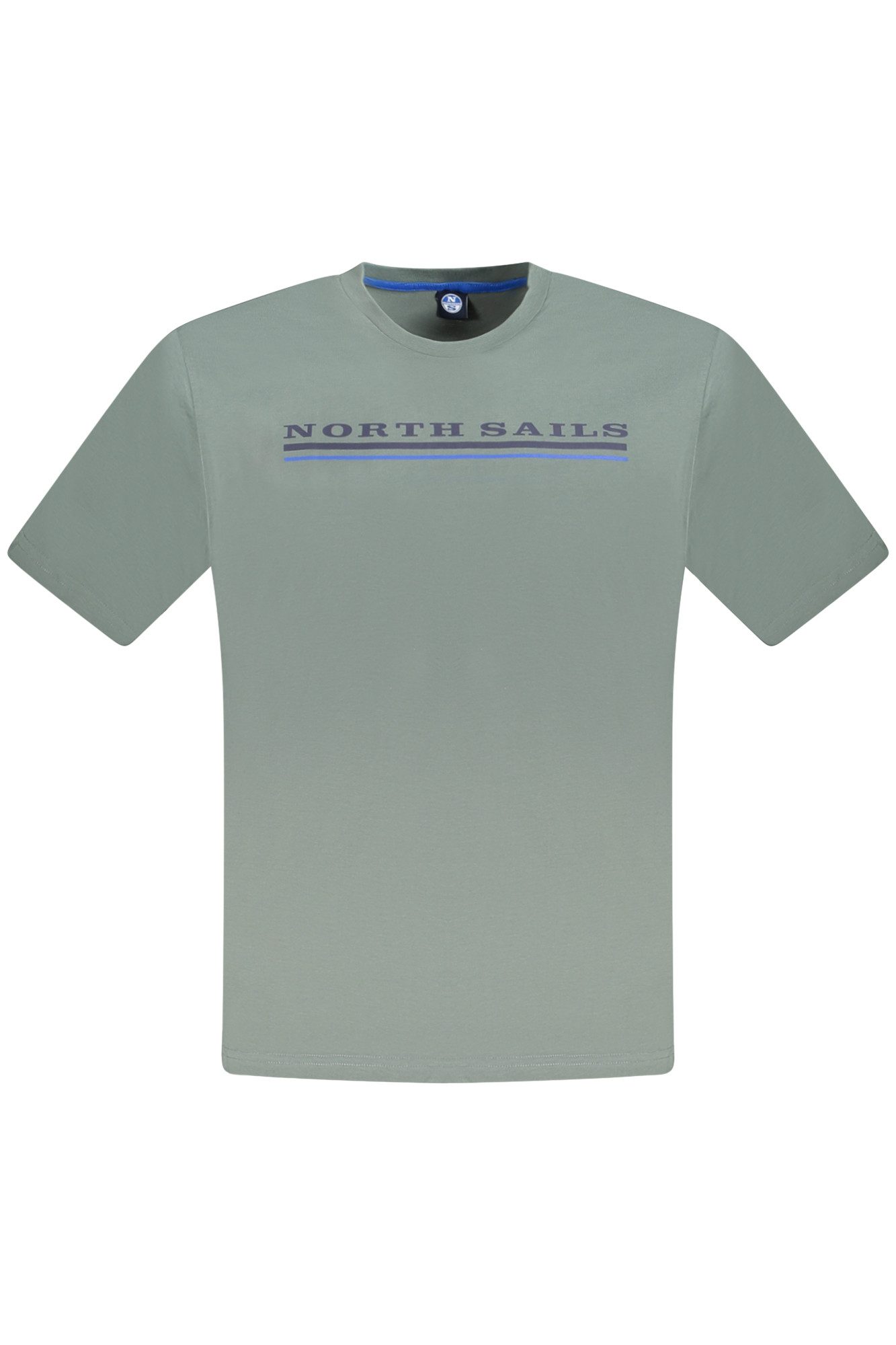 North Sails T-Shirt Grünes Herren-T-Shirt mit Logo-Print und