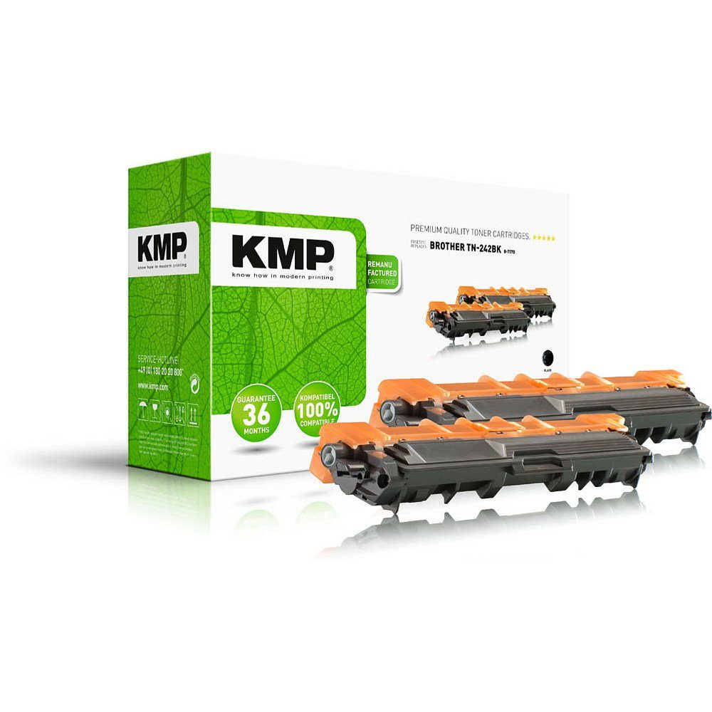KMP Tonerkartusche 2 Toner B-T57D ERSETZT Brother TN-242 - black