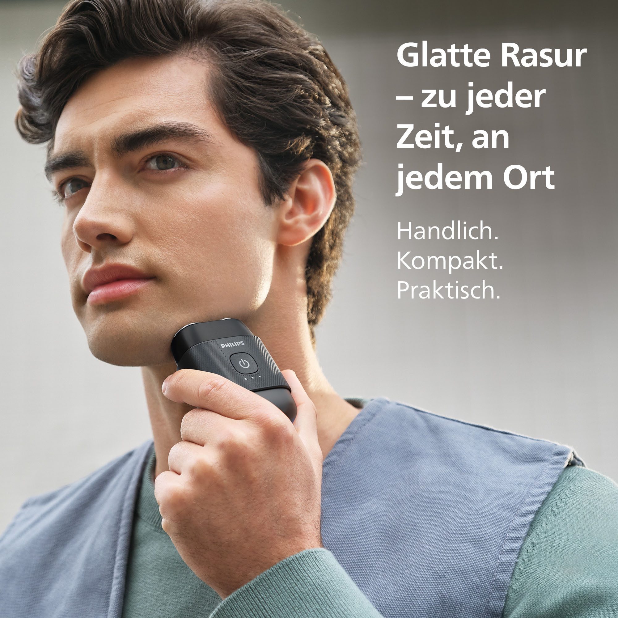 Philips Elektrorasierer S591/05, mit SteelPrecision Klingen, 3D Floating Heads, inkl. Reiseetui