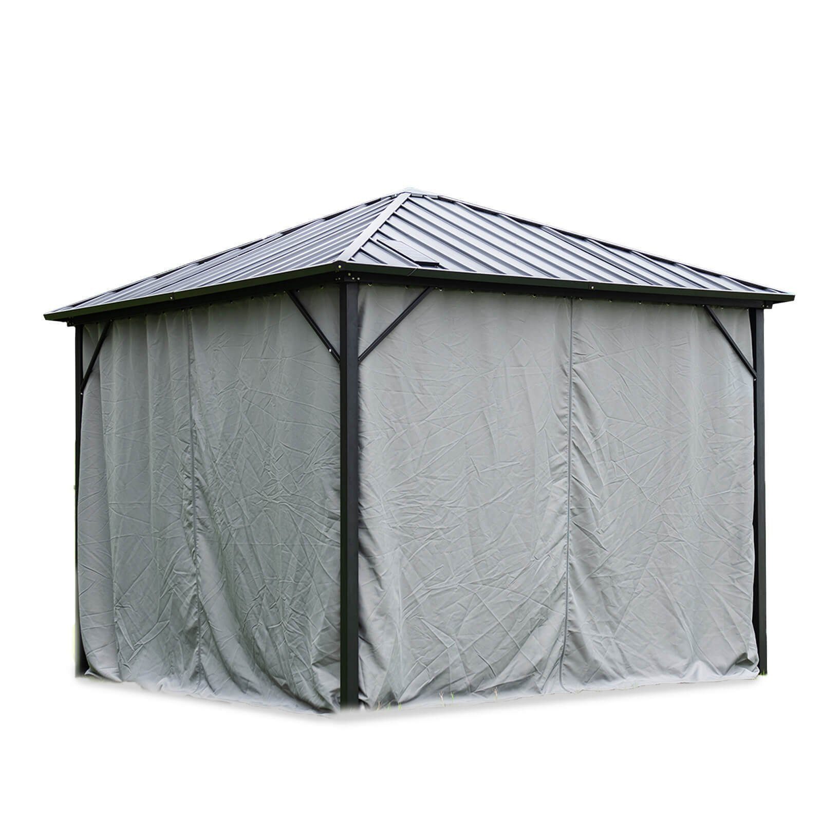 HOME DELUXE Gartenmöbel-Schutzhülle Pavillon AZUR - Vorhänge