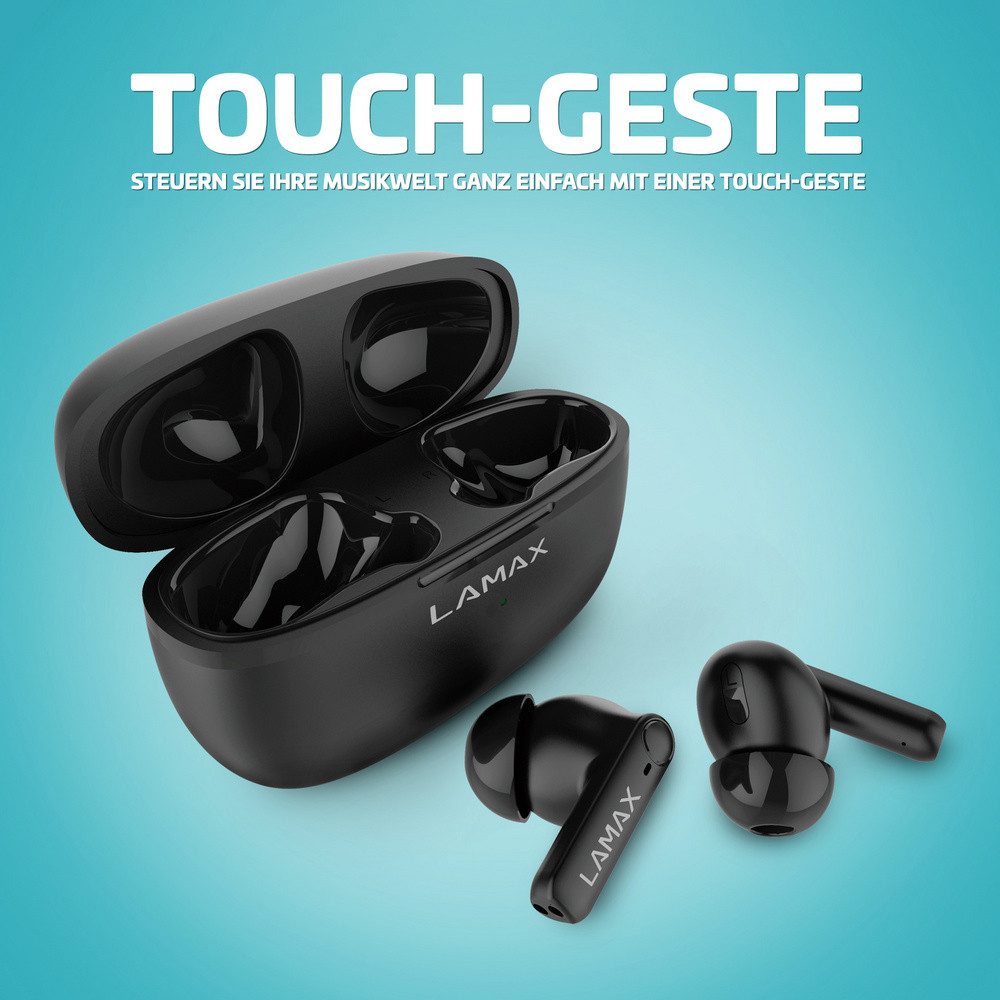 LAMAX Lamax Clips1 Play In Ear Headset Bluetooth® Stereo Schwarz Batteriel Kopfhörer