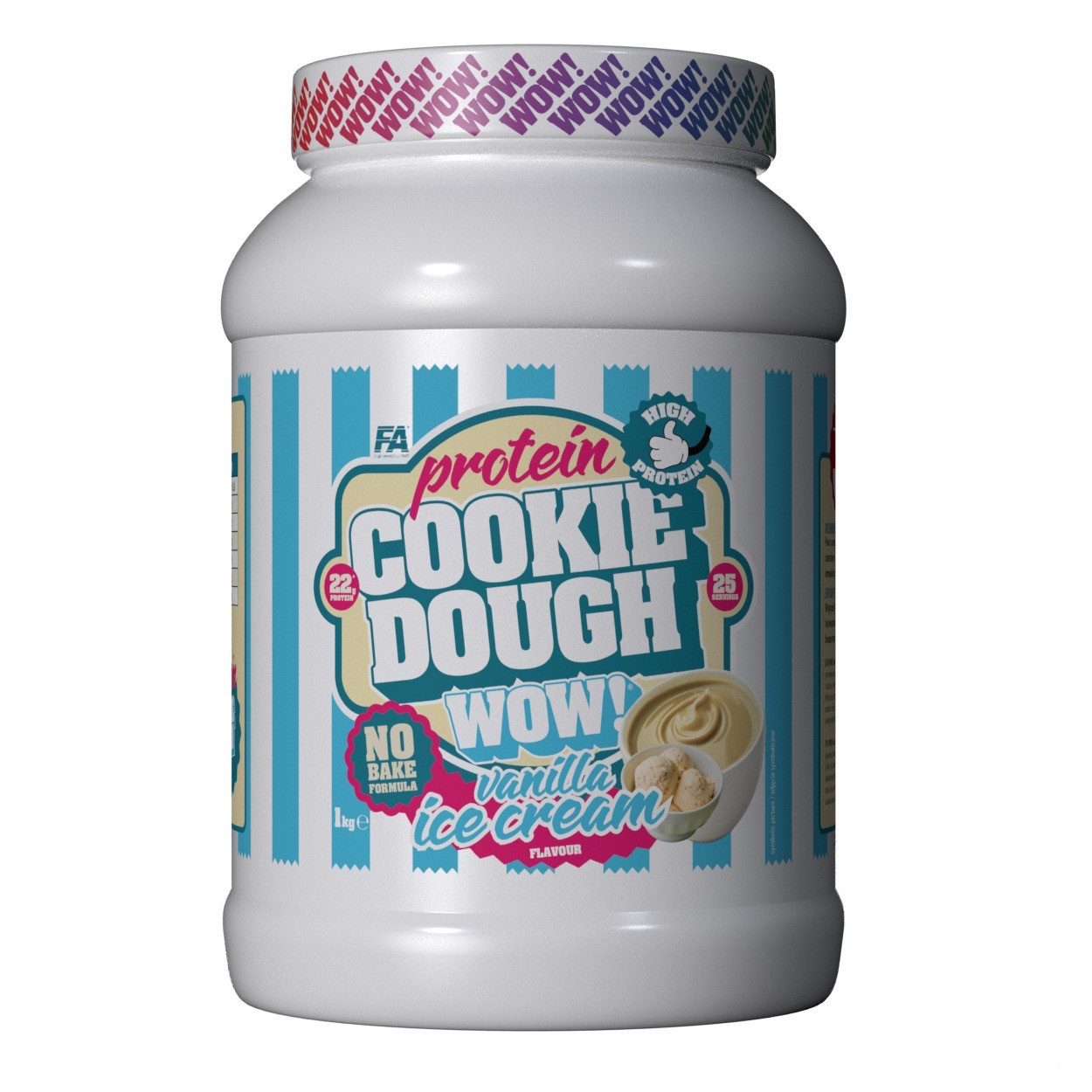 Fitness Authority FA® WOW Cookie Dough Protein Creme 1kg Pulver