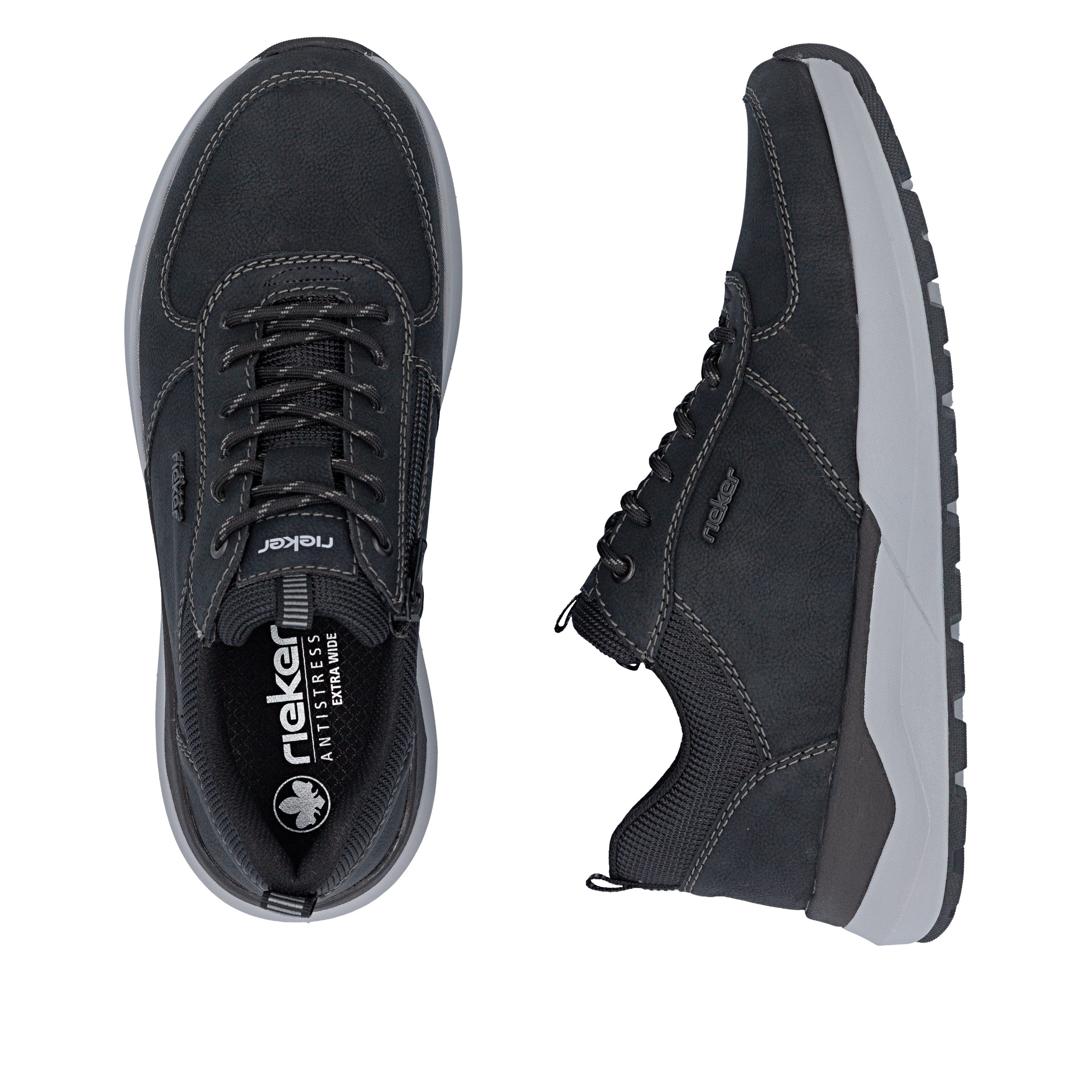 Rieker Sneaker Halbschuh, Schnürschuh, Freizeitschuh mit Kontrastnähten