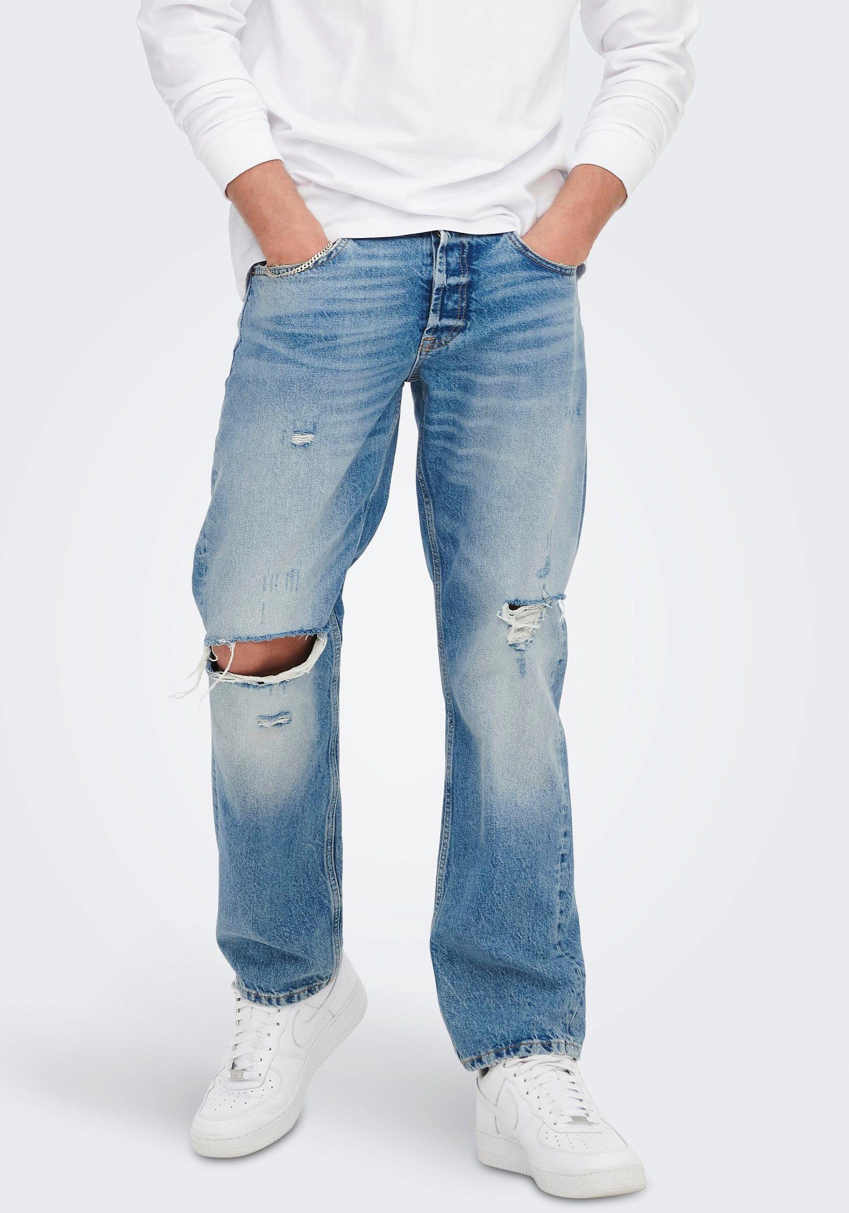 & ONLY LOOSE Loose-fit-Jeans ONSEDGE SONS