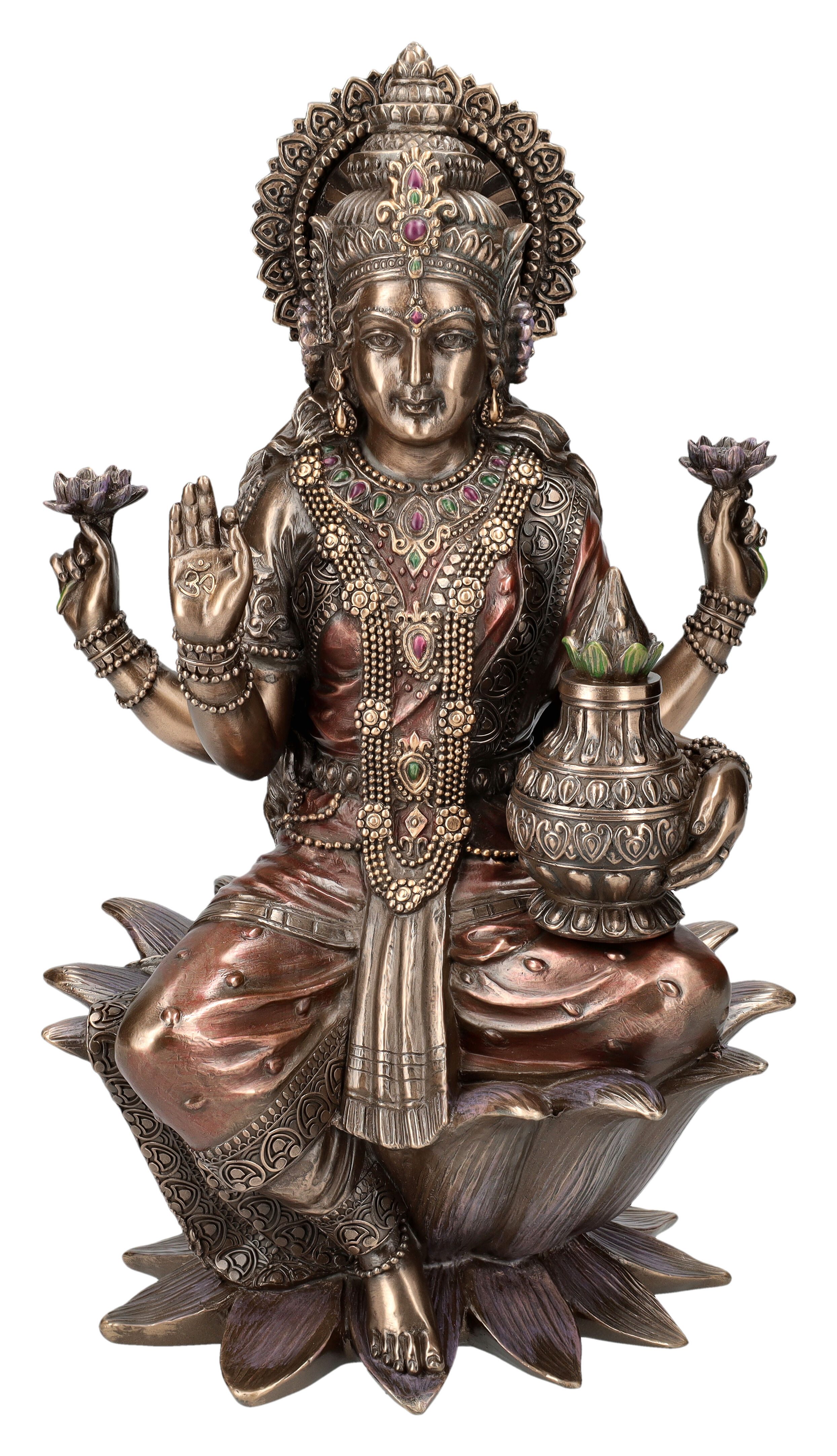 Dekofigur Lakshmi Figur XL - Hinduistische Göttin der Liebe - Veronese Dekofigur