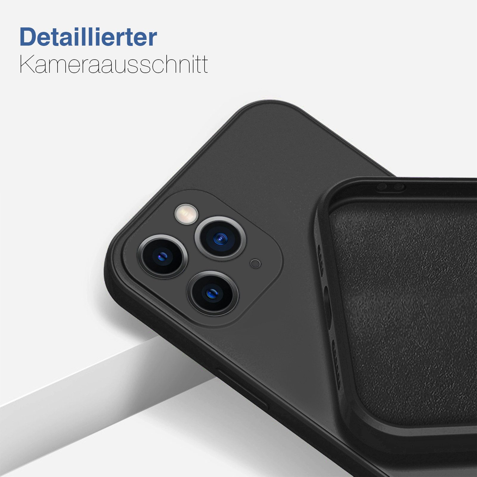 Tec-Expert Handyhülle SoftGrip Cover Hülle für Apple iPhone 11 Pro Max, Handy Case Bumper integrierter Kameraschutz flexibel