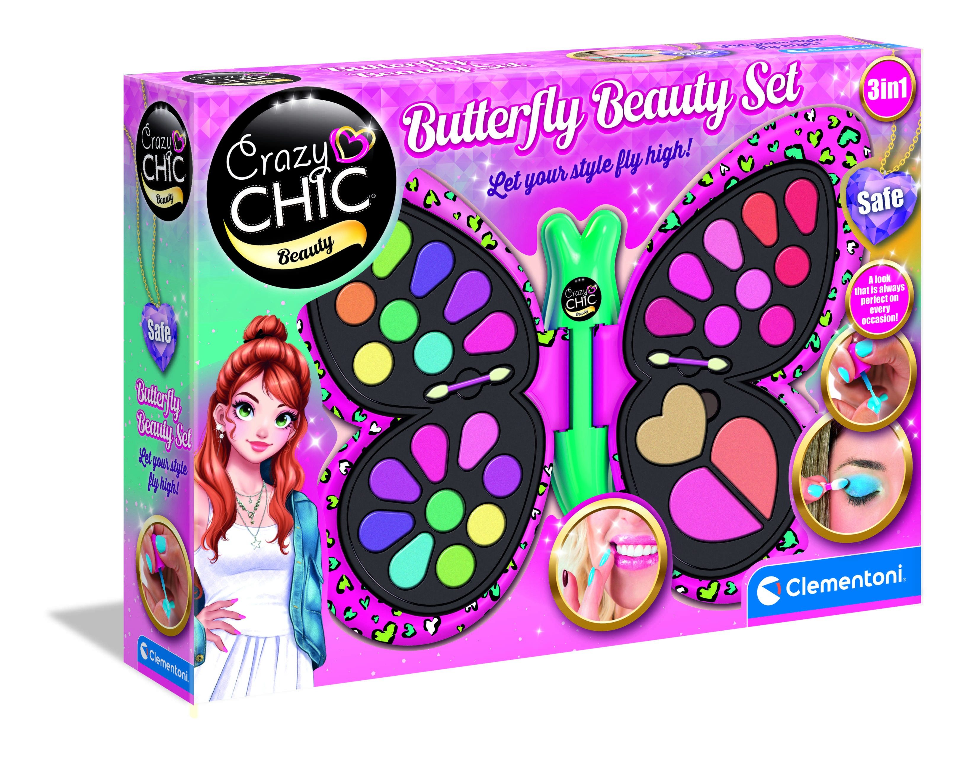 Clementoni® Kreativset Crazy Chic, Schmetterling - Beauty Set