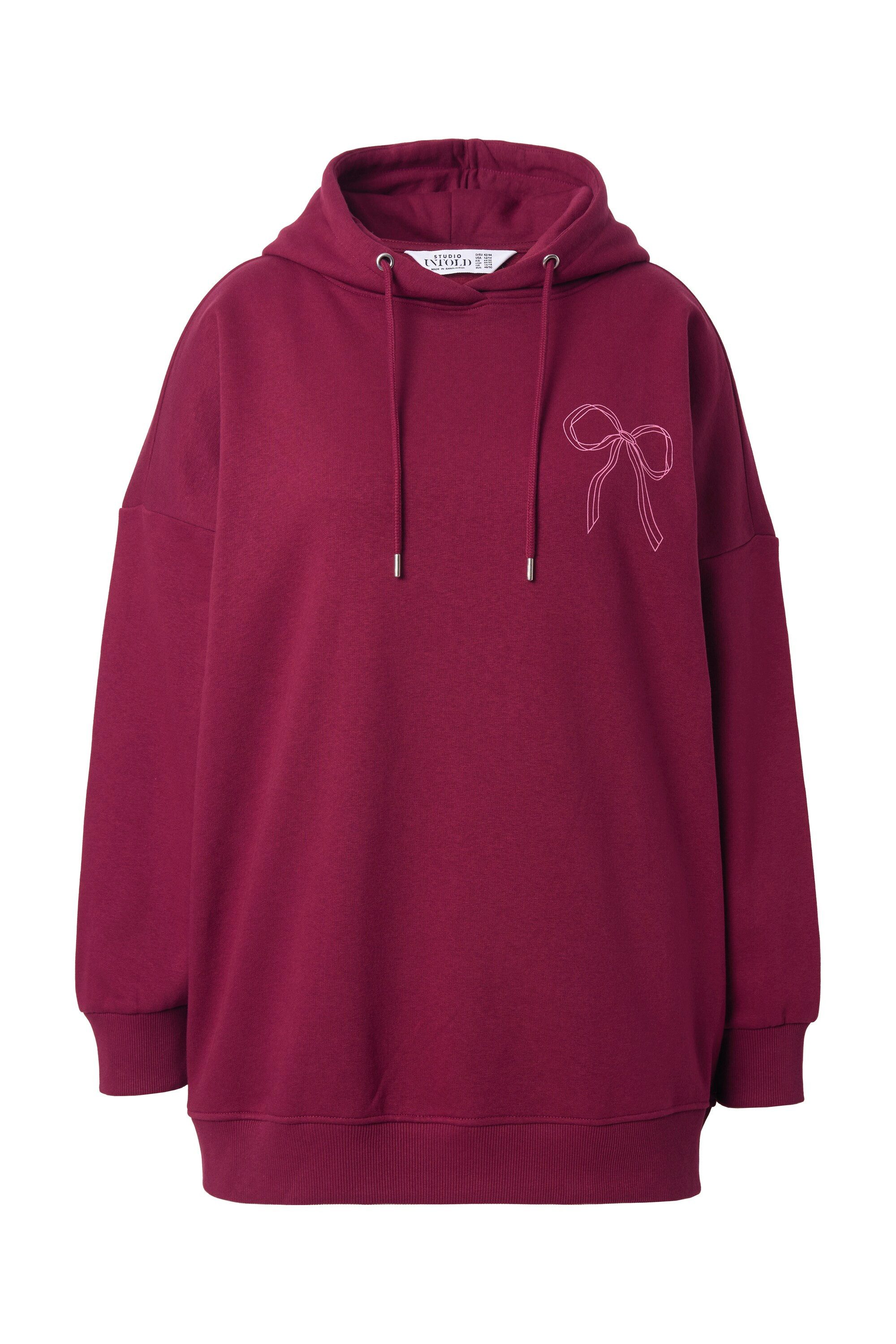 Studio Untold Sweatshirt Hoodie oversized Schleifen-Print Kapuze günstig online kaufen