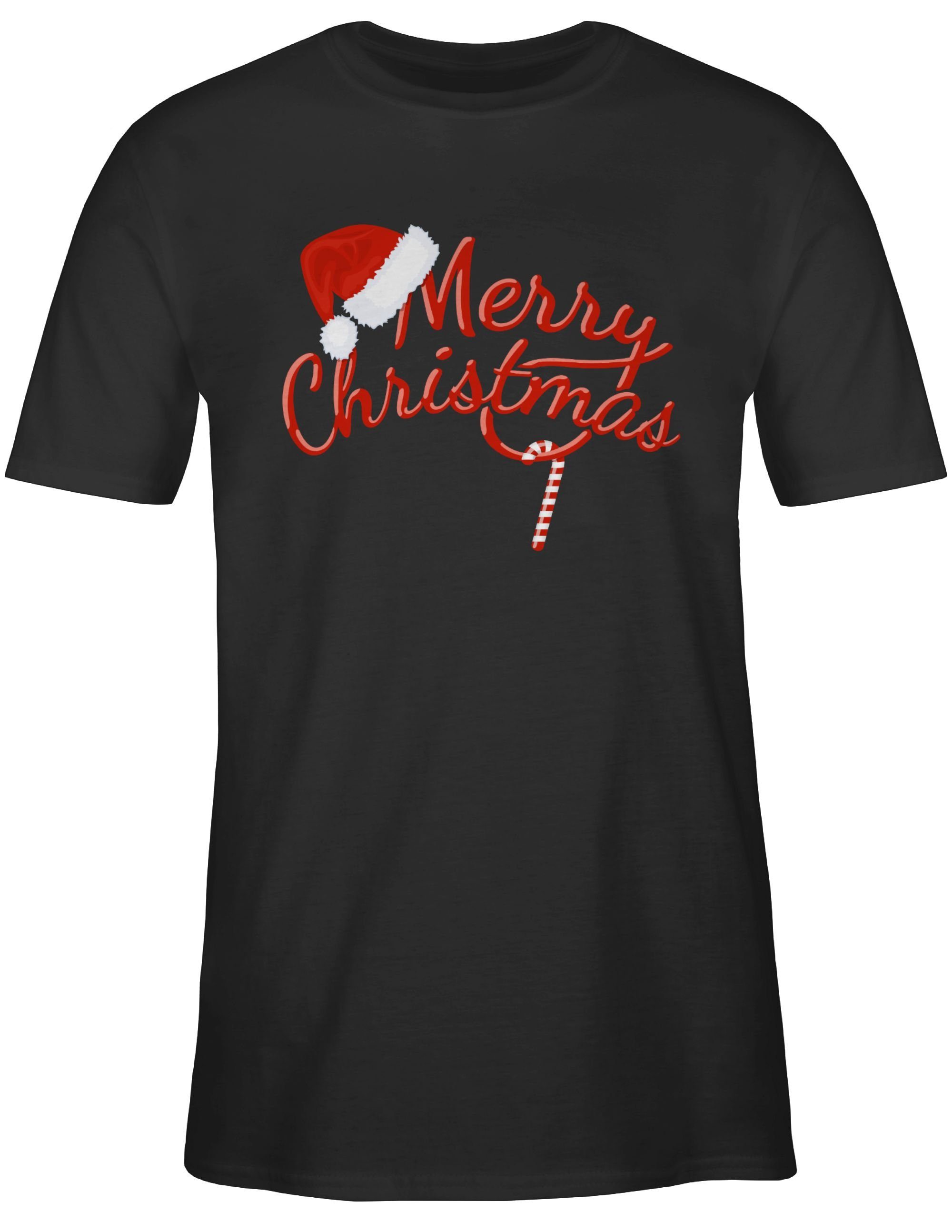 Shirtracer T-Shirt Merry Christmas Zuckerstange I Weihnachtsmotiv Weihachte günstig online kaufen