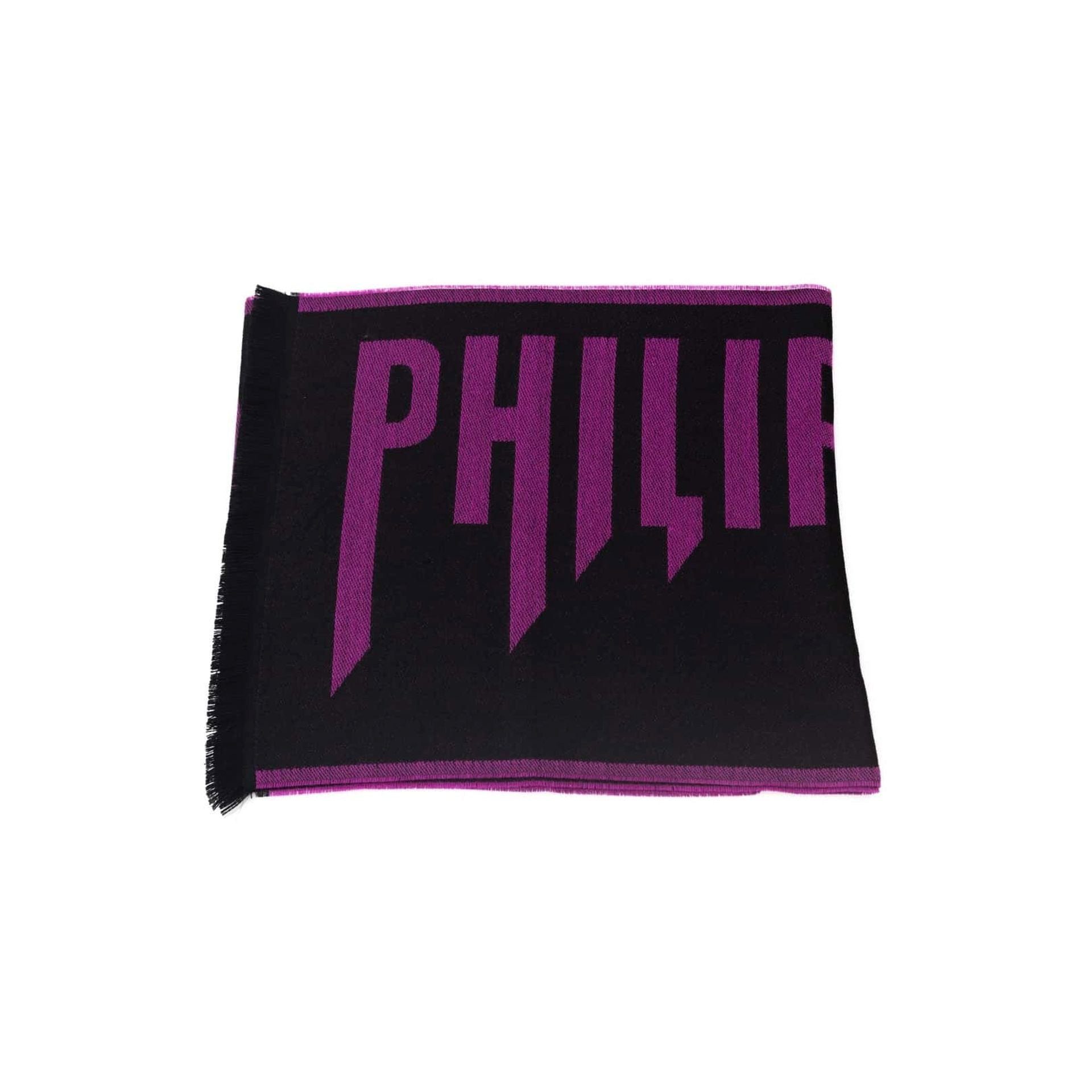 PHILIPP PLEIN Schal Philipp Plein, Herren Schal, Schwarz-Purple, Exklusive Designs für den modernen Mann