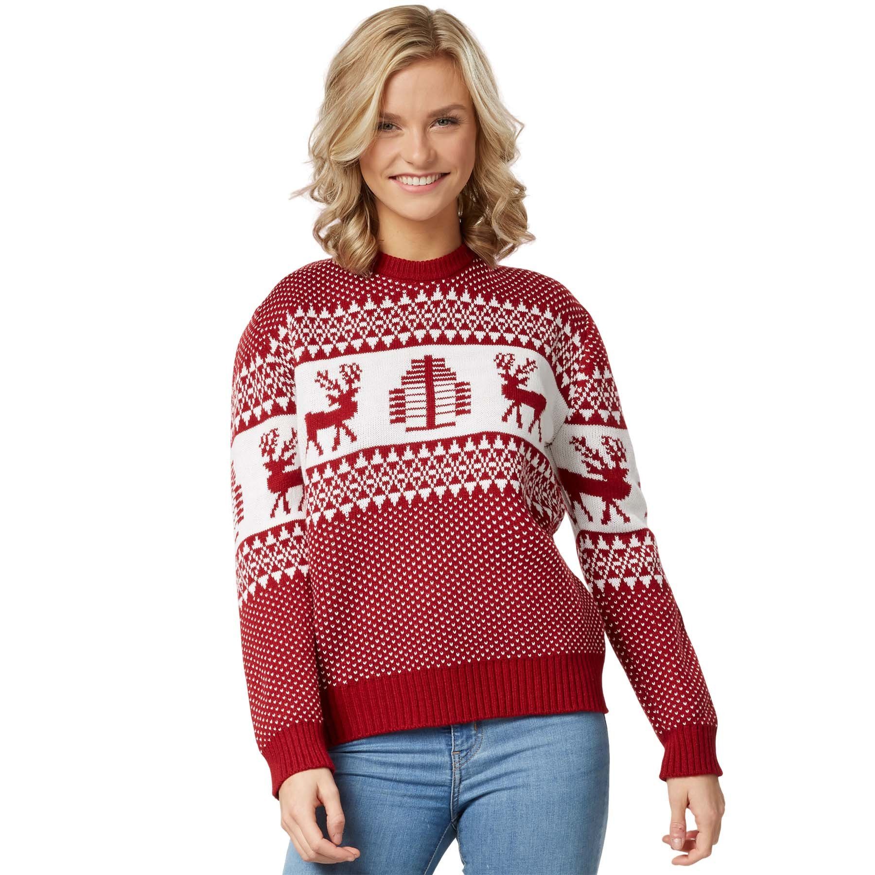 Dressforfun Weihnachtspullover Weihnachtspullover Winterwunderland Rot Weiss Fur 1 Tlg Online Kaufen Otto