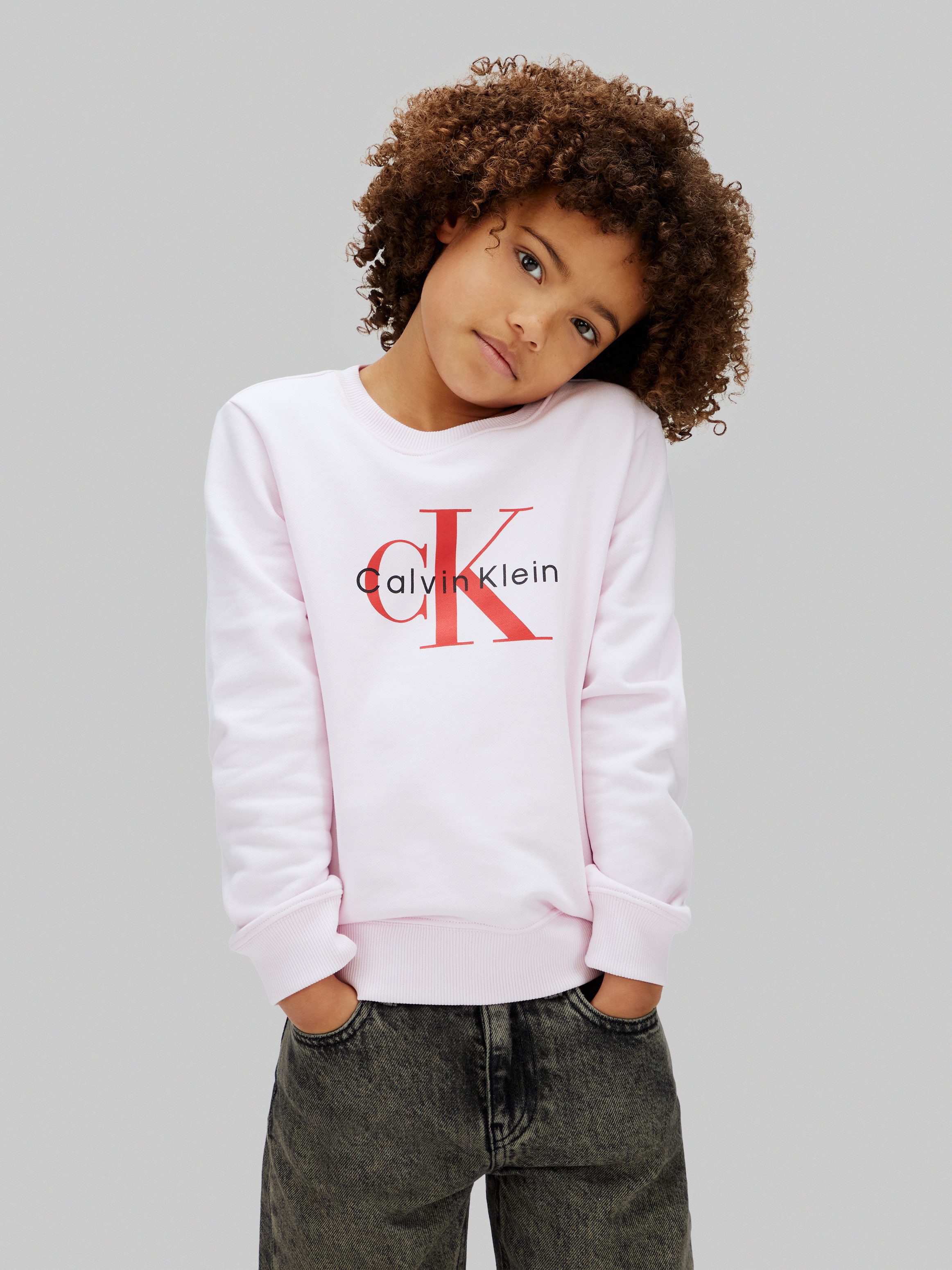 Calvin Klein Jeans Sweatshirt für Kinder bis 16 Jahre, Logo-Print