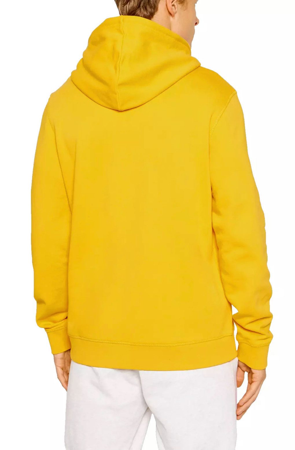 BOSS Kapuzensweatshirt Wetalk Hoodie Verstellbare Kapuze – Gerippte Bündchen – Melange-Logo-Patch